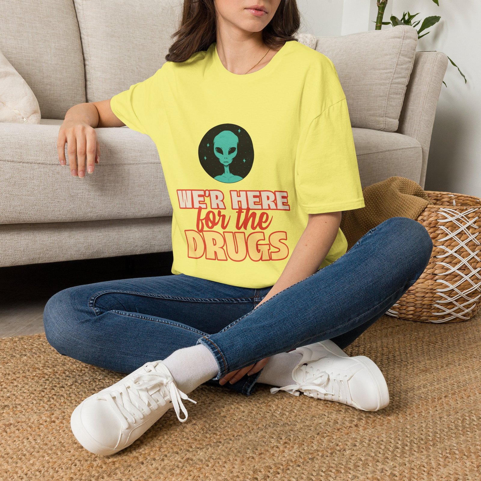 BODâ„¢ We Are Here For The D***S Unisex Softstyle T-Shirt - Image 30
