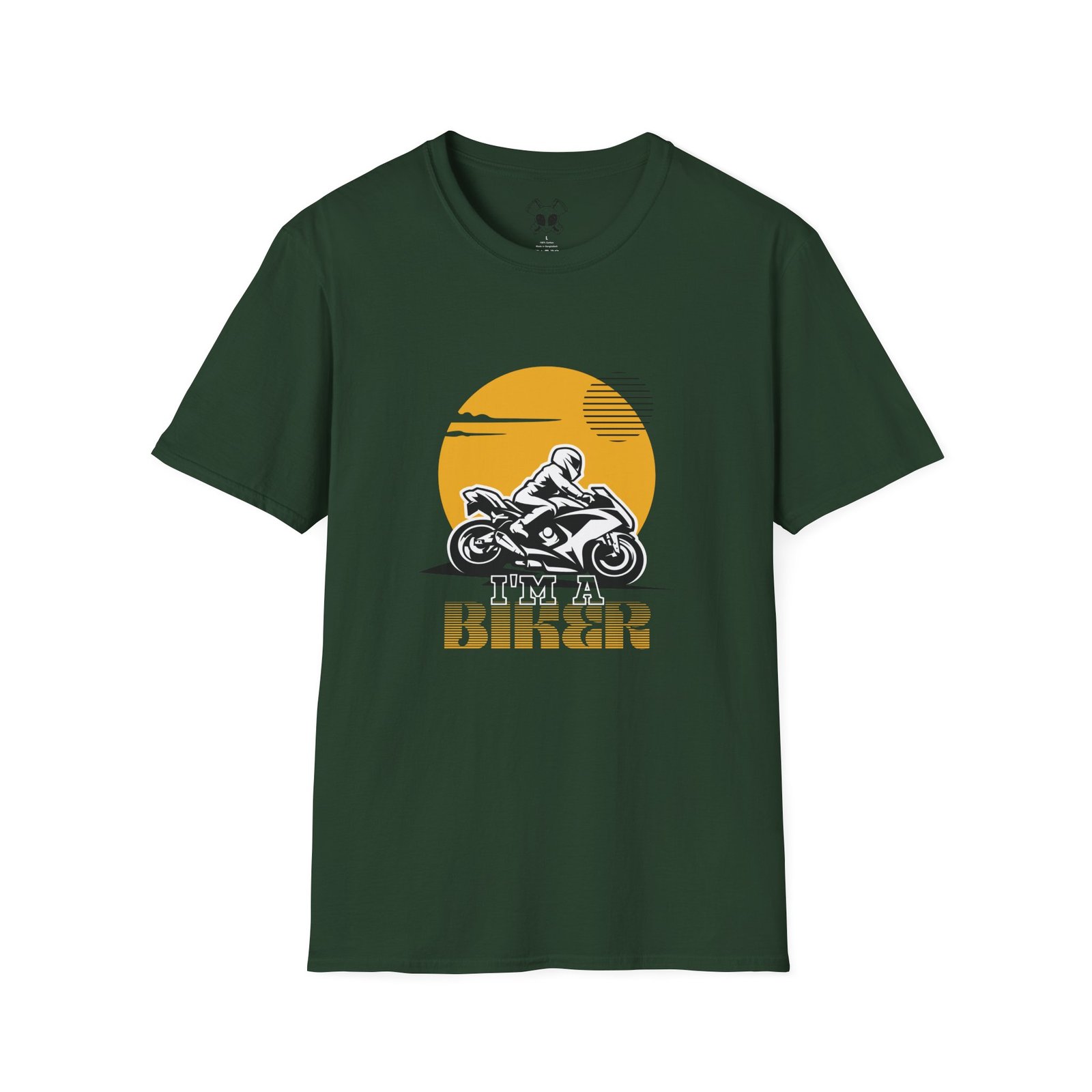 BODâ„¢ I'm A Biker Unisex Softstyle T-Shirt. - Image 19