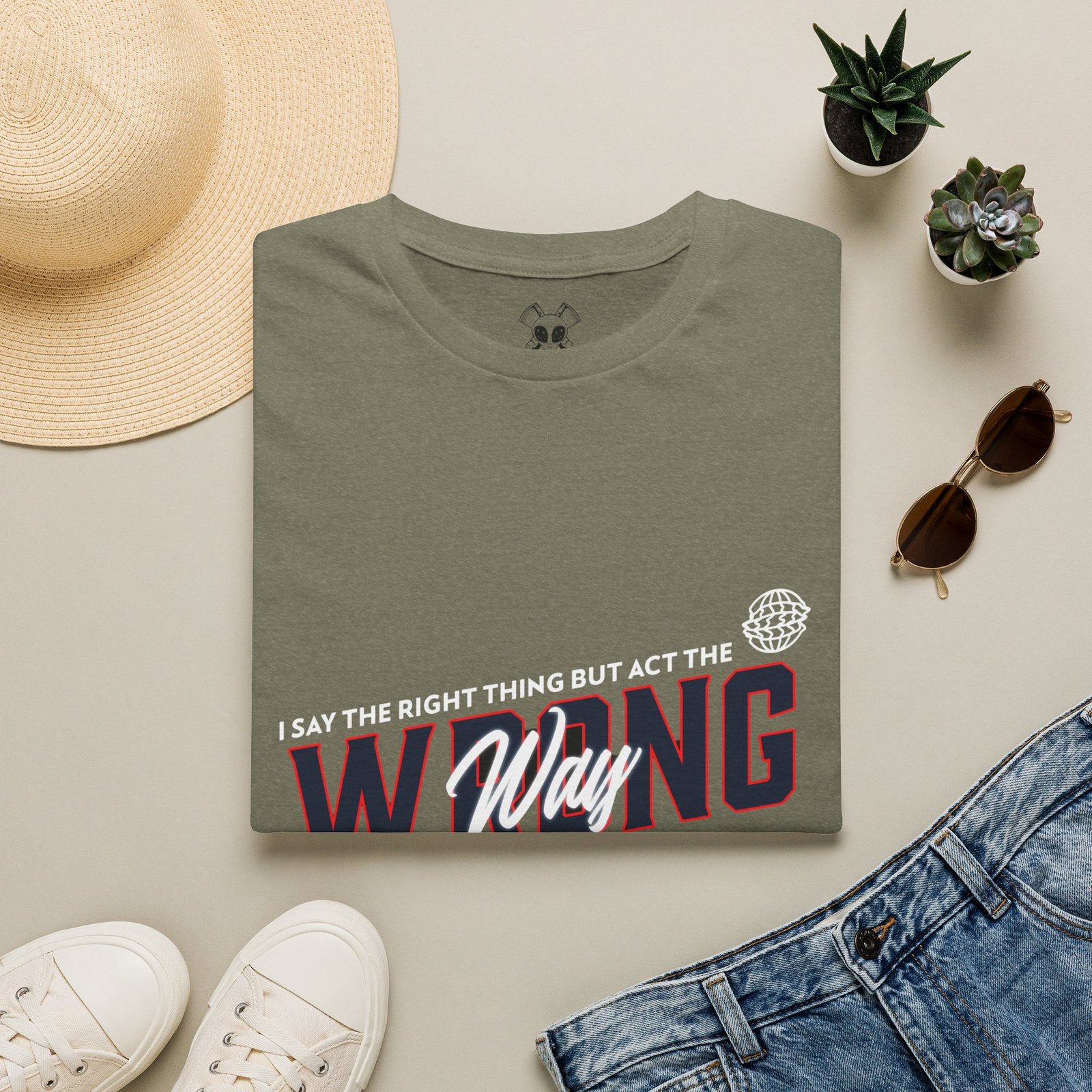 BODâ„¢ Act The Wrong Way Unisex Softstyle T-Shirt - Image 17