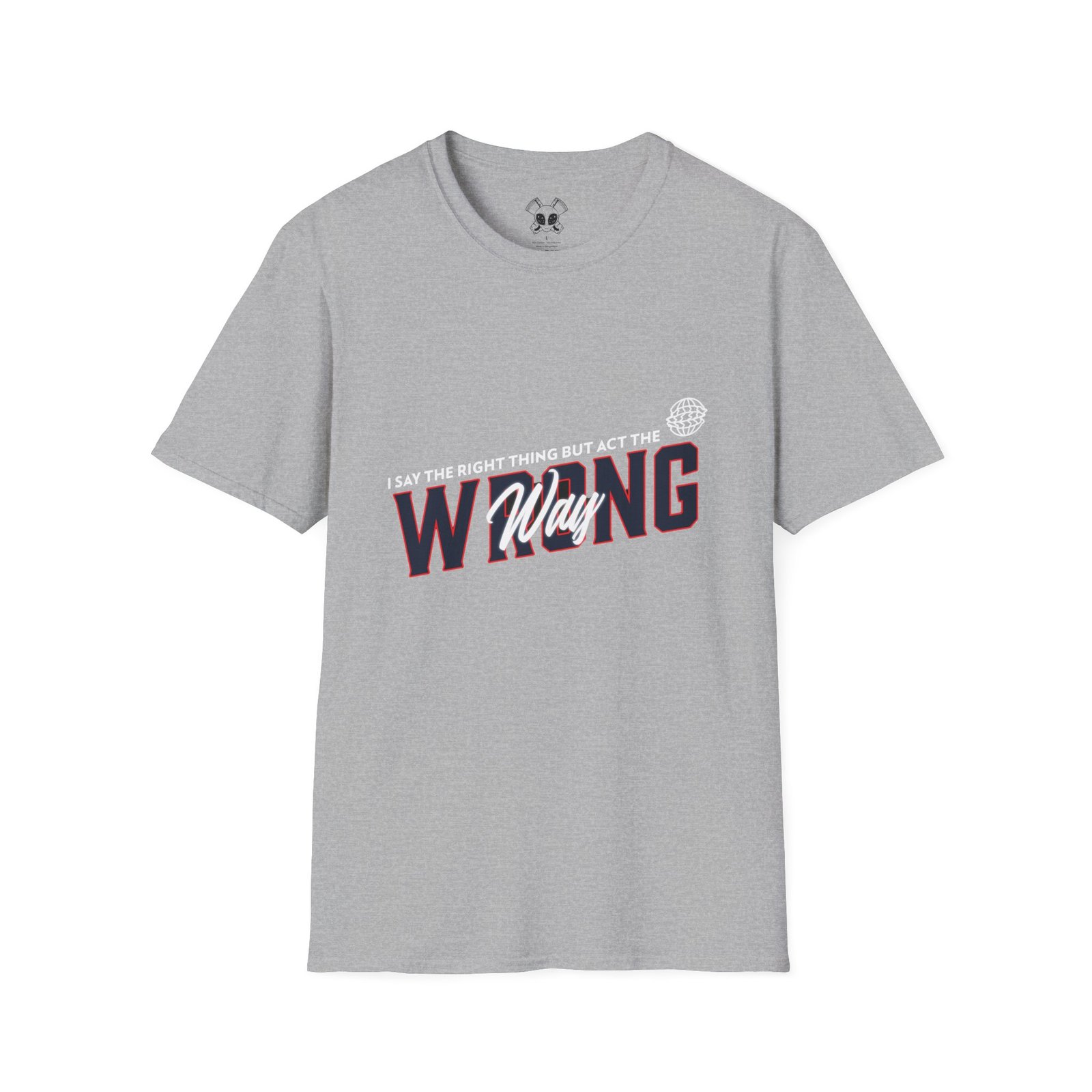 BODâ„¢ Act The Wrong Way Unisex Softstyle T-Shirt - Image 11