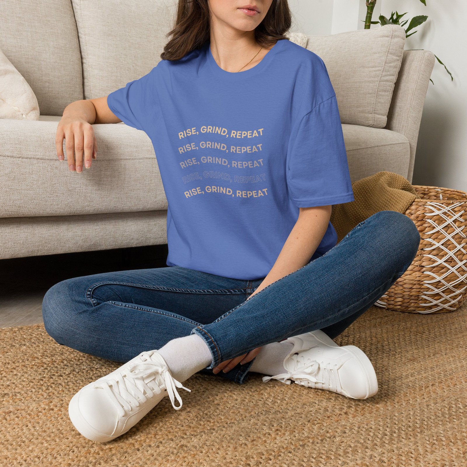 BODâ„¢ Rise, Grind, Repeat Unisex Softstyle T-Shirt. - Image 34