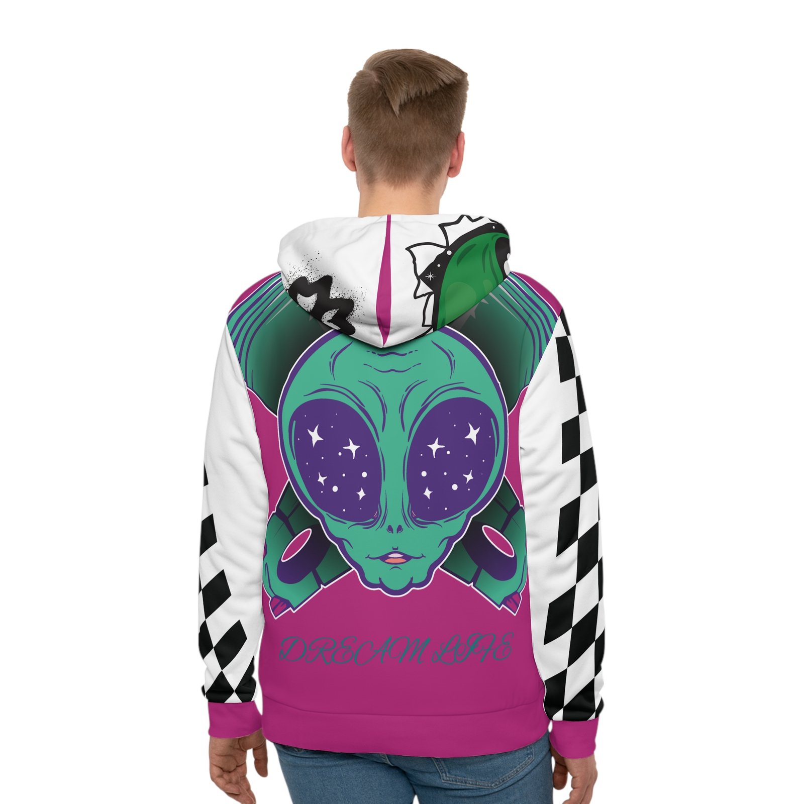 BODâ„¢ Vibrant Alien Graphic Hoodie - #420 Casual Vibes - Image 4