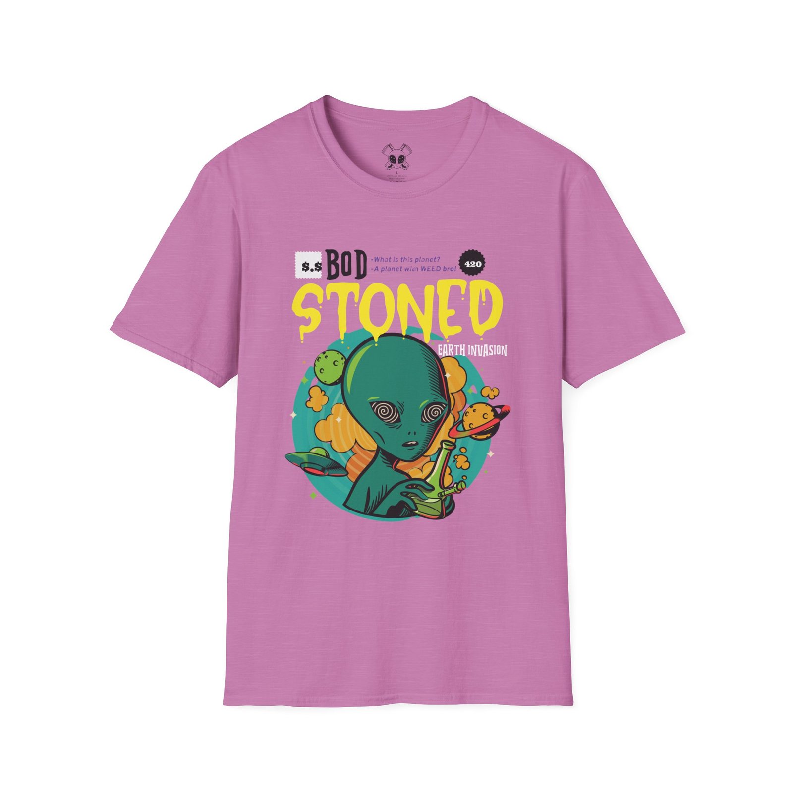 BODâ„¢ Alien Invasion Unisex Softstyle T-Shirt - Image 51