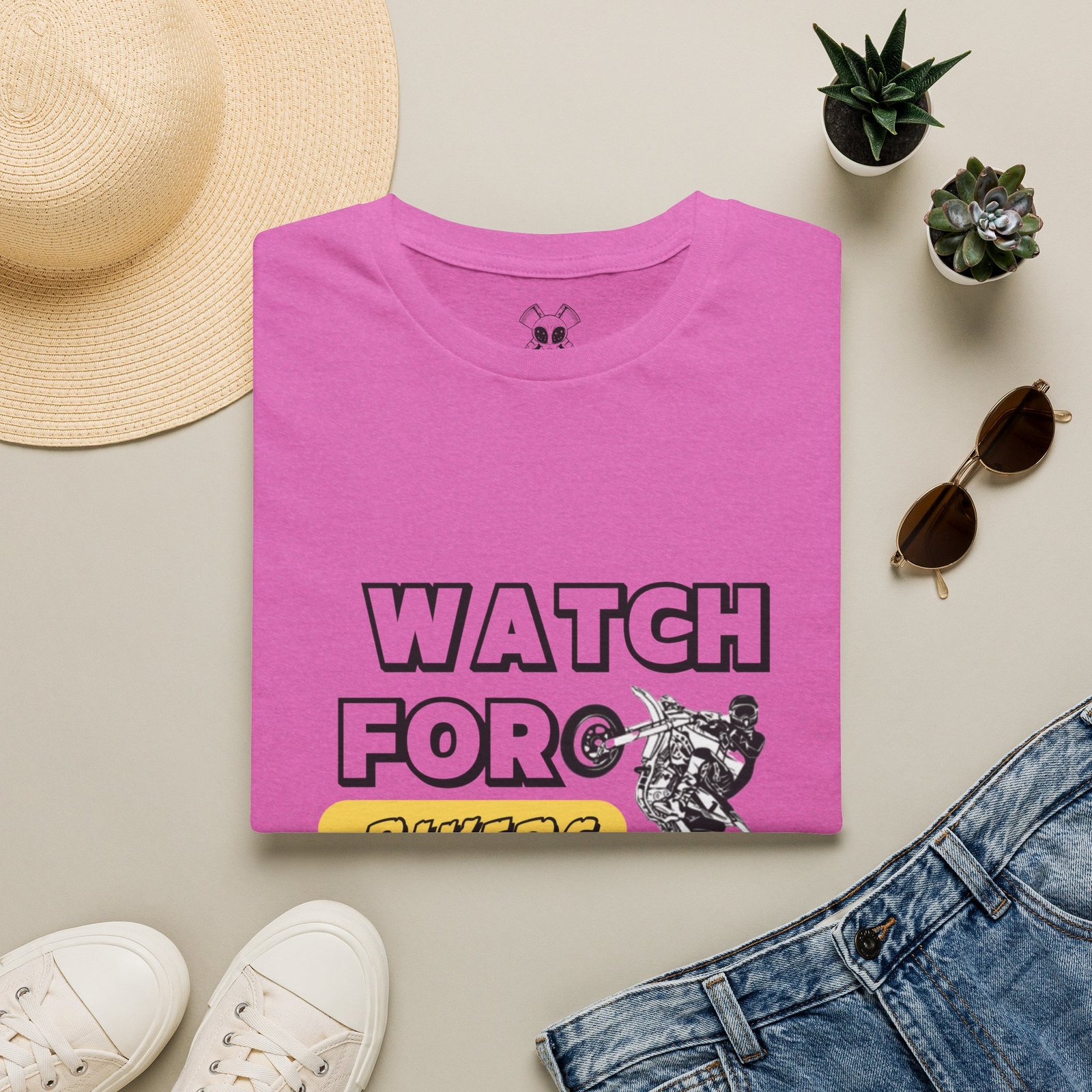 BODâ„¢ Watch For Bikers Unisex Softstyle T-Shirt - Image 25
