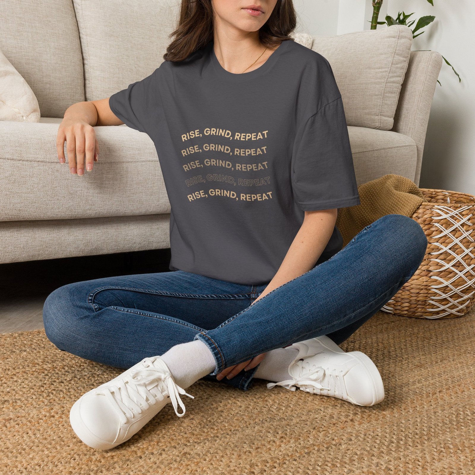 BODâ„¢ Rise, Grind, Repeat Unisex Softstyle T-Shirt. - Image 42