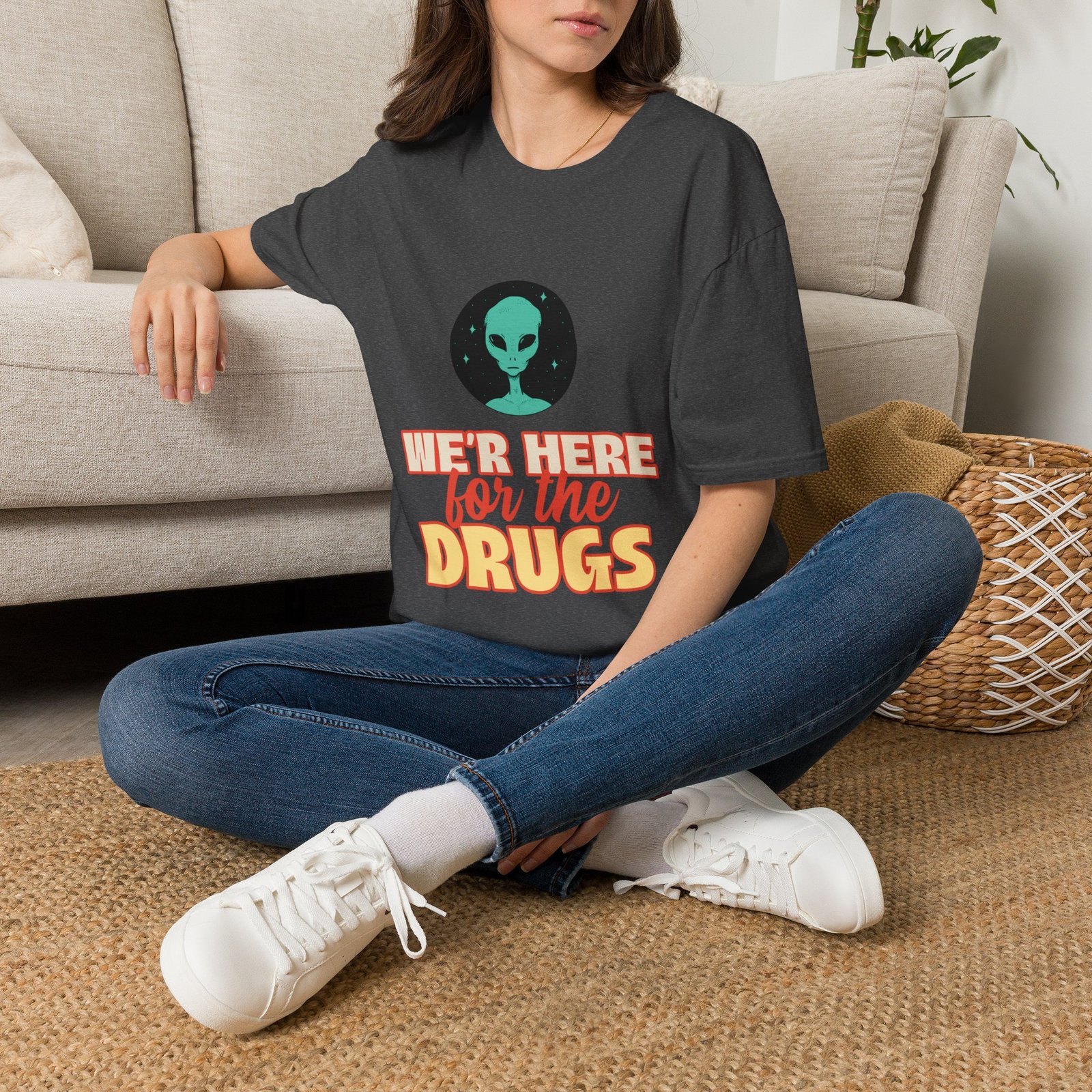 BODâ„¢ We Are Here For The D***S Unisex Softstyle T-Shirt - Image 50