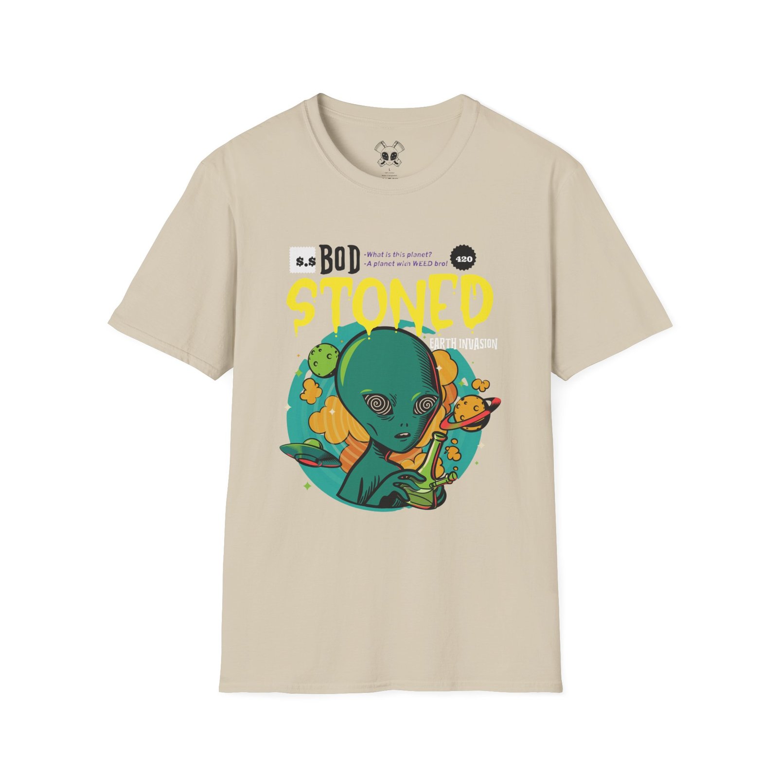 BODâ„¢ Alien Invasion Unisex Softstyle T-Shirt - Image 11