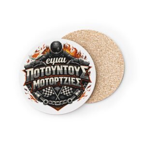 BOD™ 'Eimai Poutountous Motorjies' Coasters