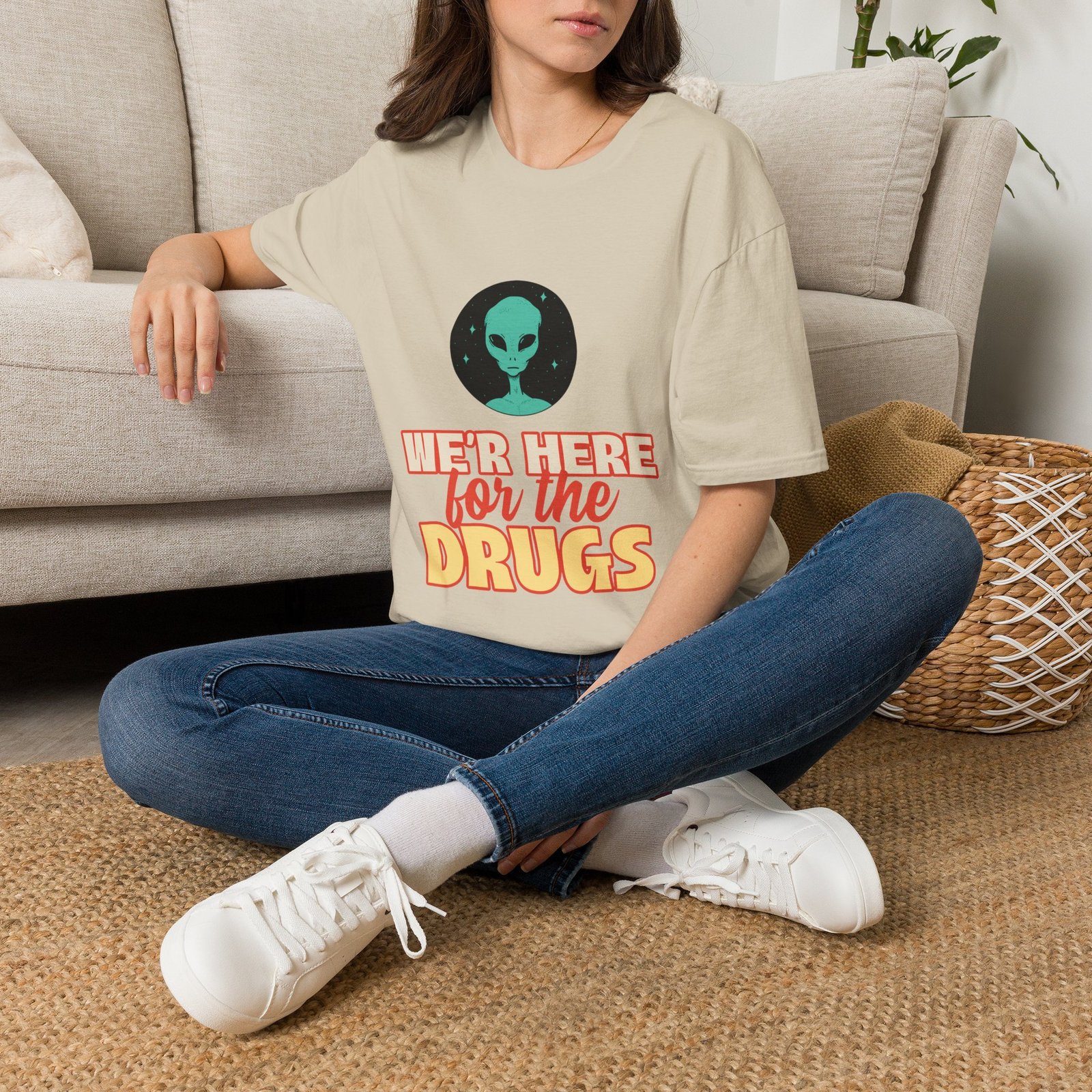 BODâ„¢ We Are Here For The D***S Unisex Softstyle T-Shirt - Image 14