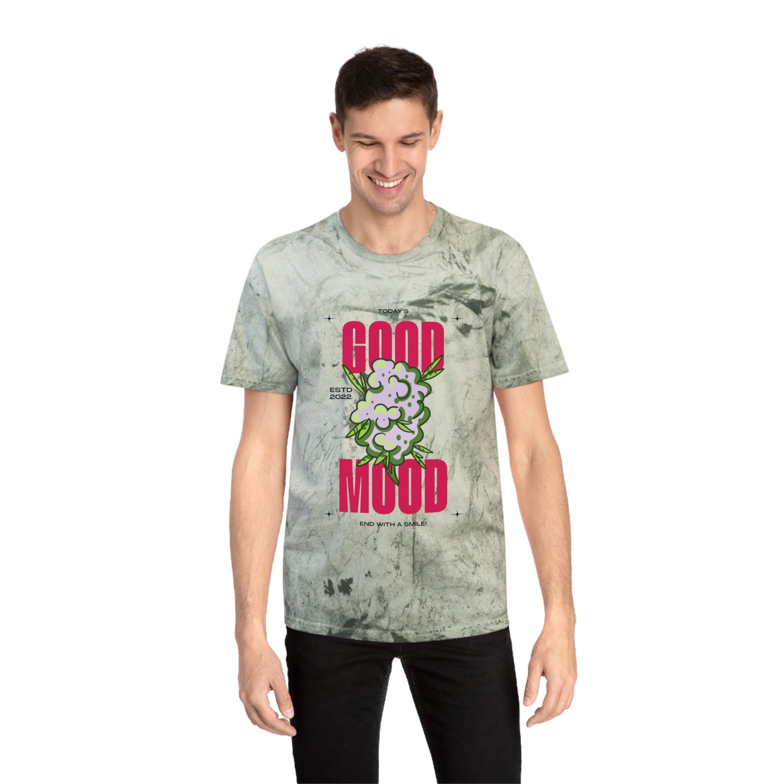 BODâ„¢ Good Mood Unisex Color Blast T-Shirt. - Image 15