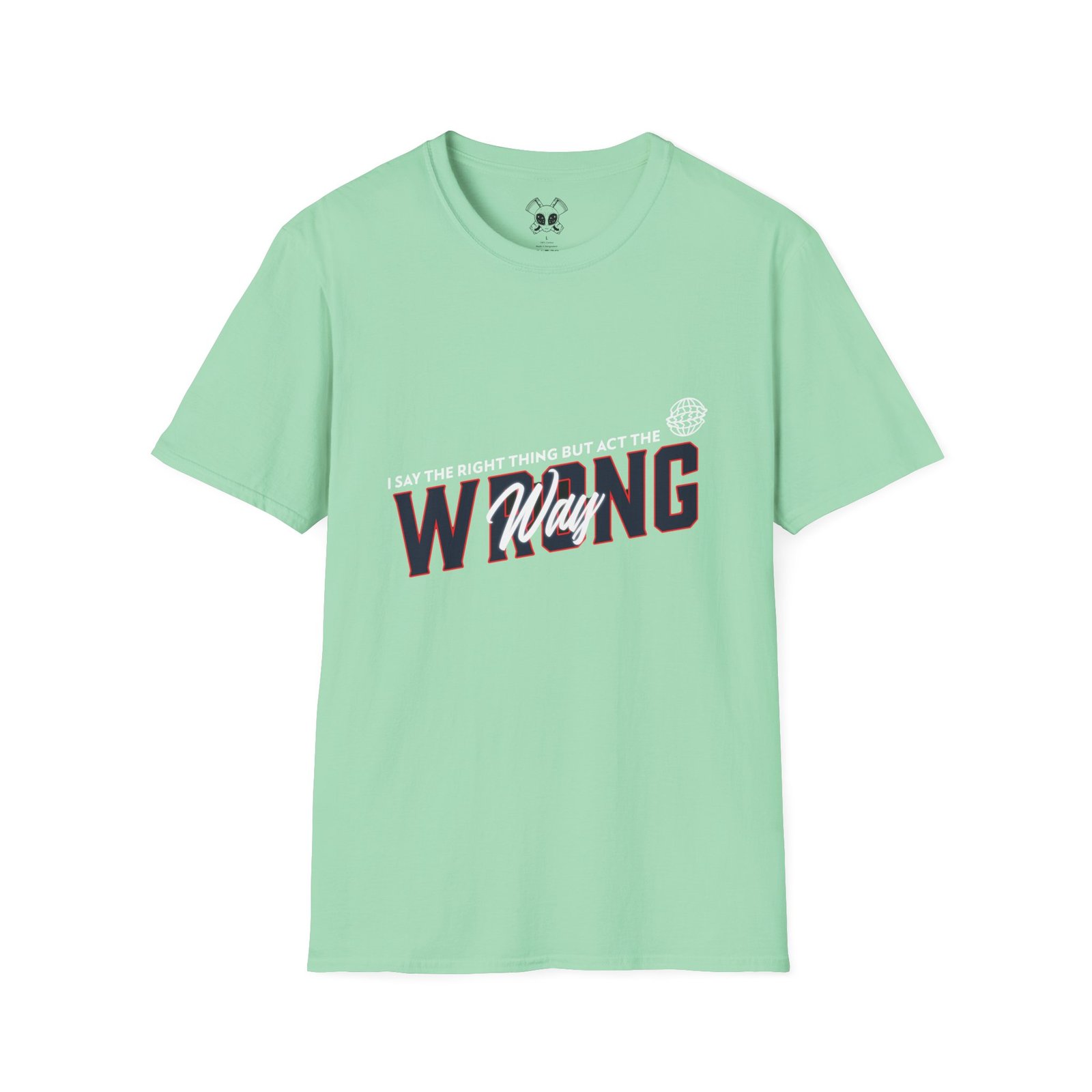 BODâ„¢ Act The Wrong Way Unisex Softstyle T-Shirt - Image 31