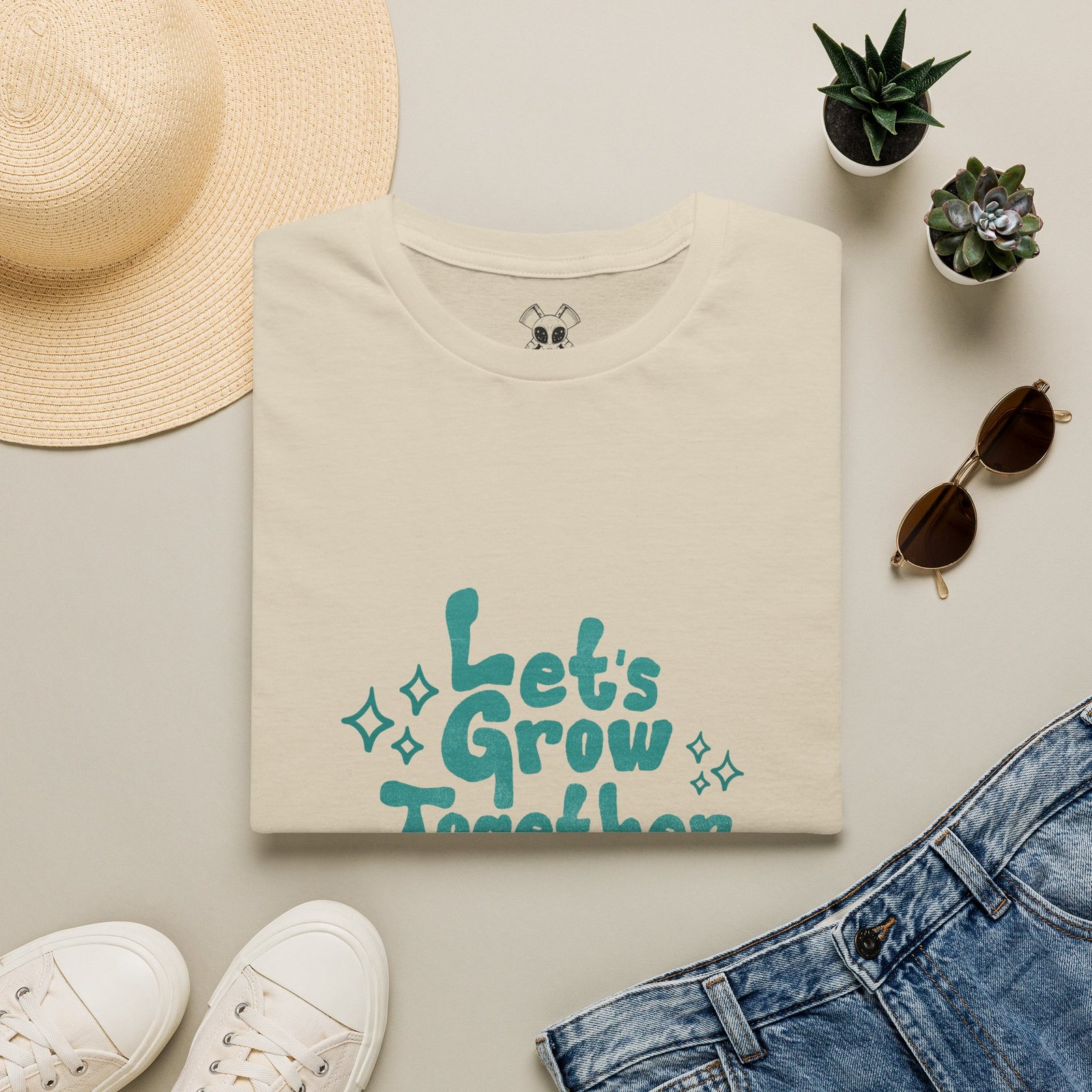 BODâ„¢ Let's Grow Together Unisex Softstyle T-Shirt. - Image 2