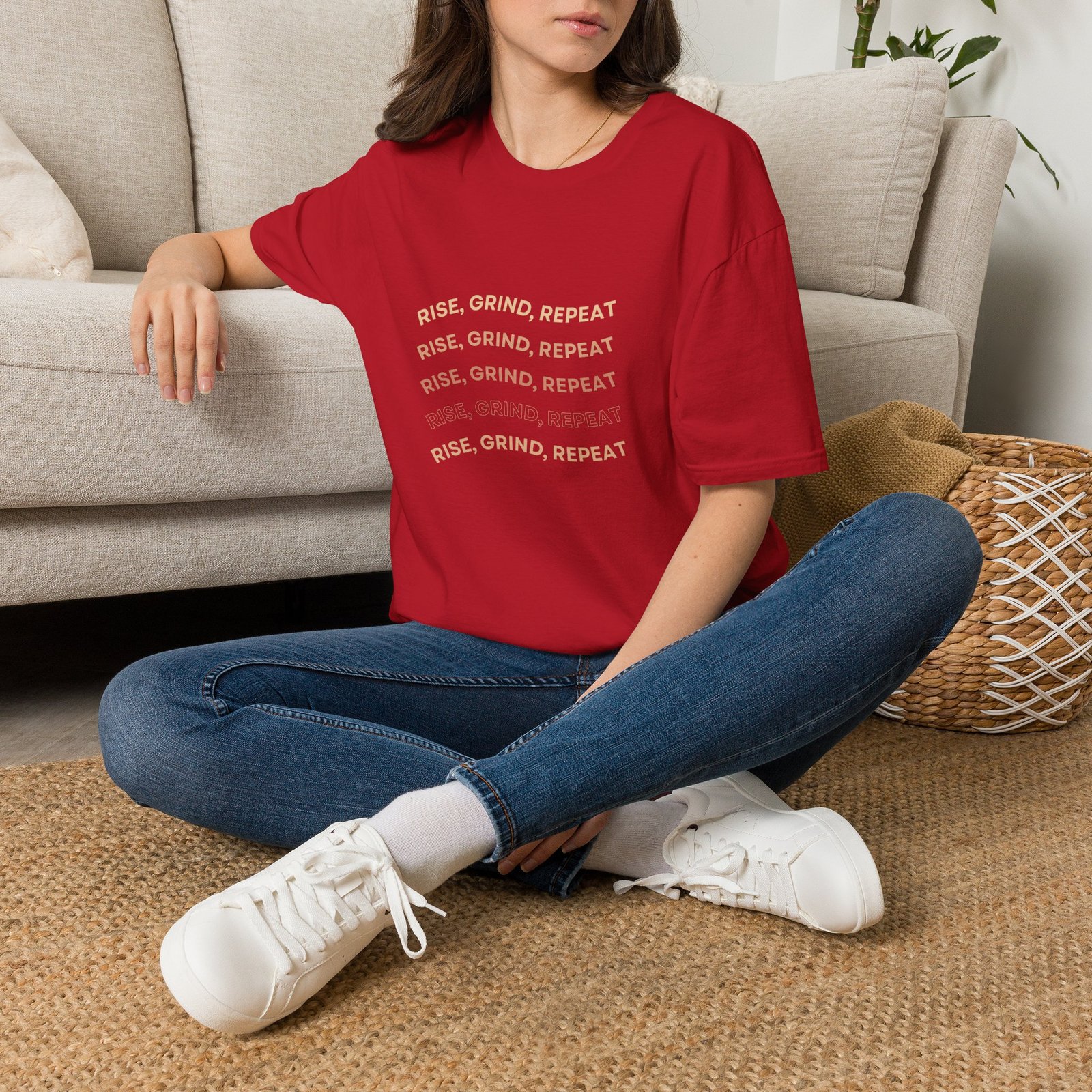 BODâ„¢ Rise, Grind, Repeat Unisex Softstyle T-Shirt. - Image 58