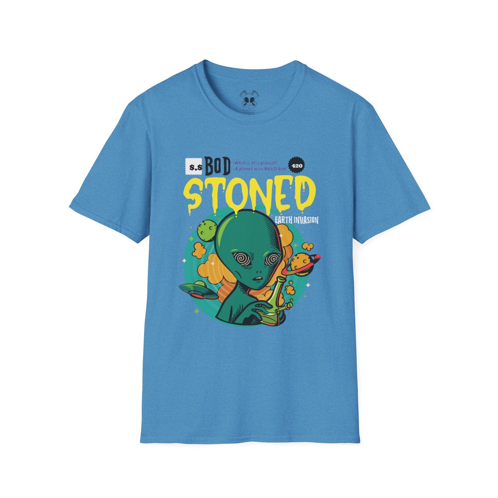 BODâ„¢ Alien Invasion Unisex Softstyle T-Shirt - Image 43