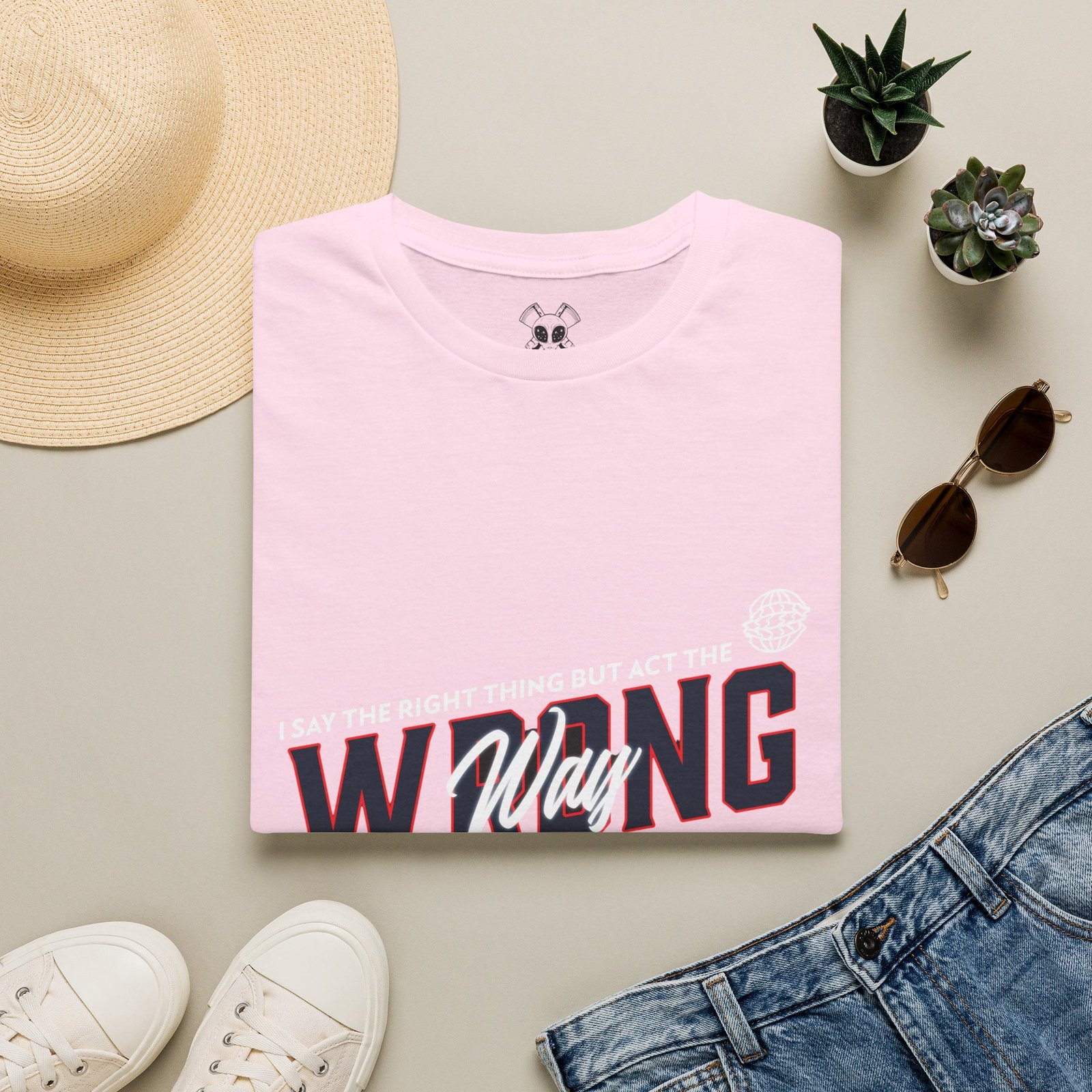 BODâ„¢ Act The Wrong Way Unisex Softstyle T-Shirt - Image 49