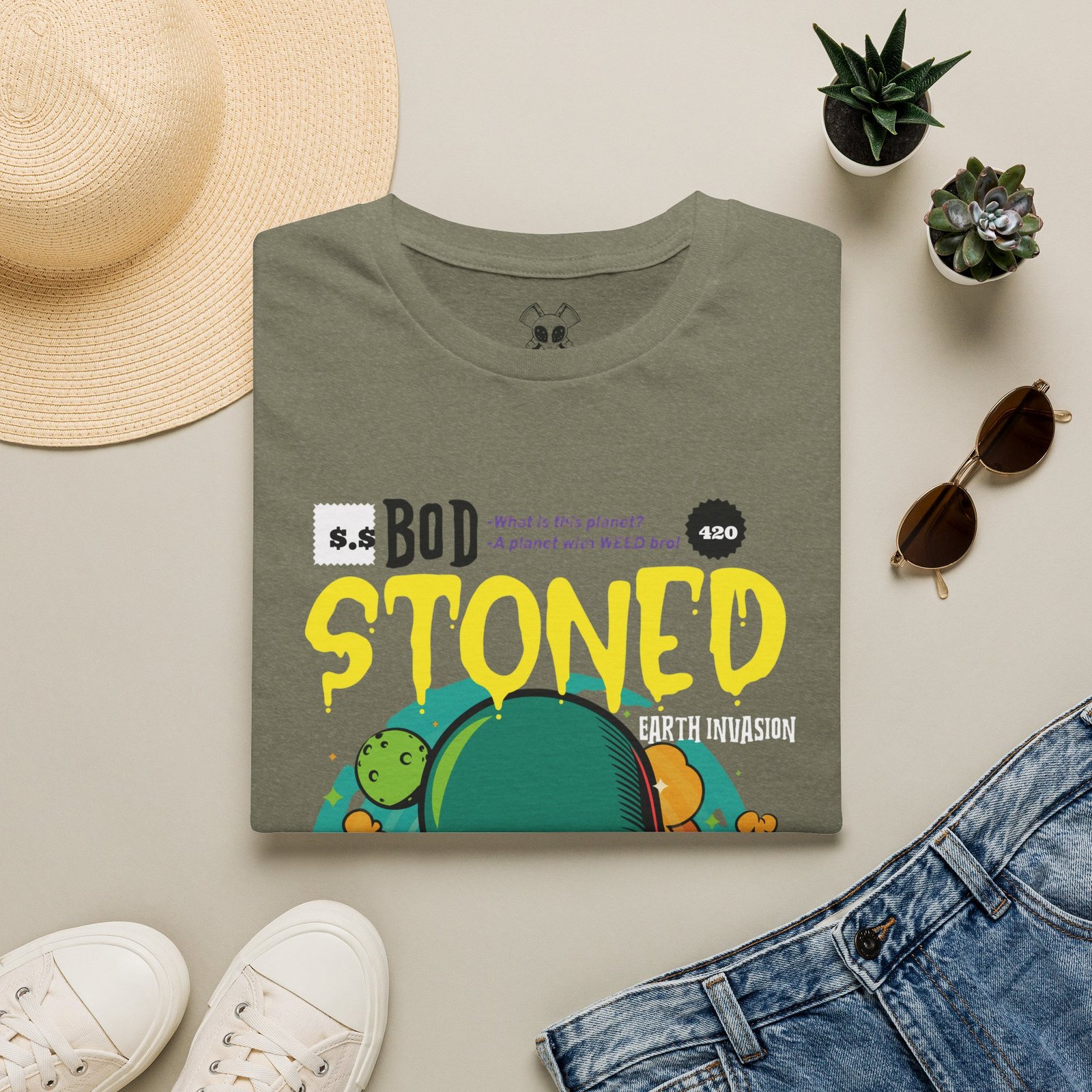 BODâ„¢ Alien Invasion Unisex Softstyle T-Shirt - Image 21