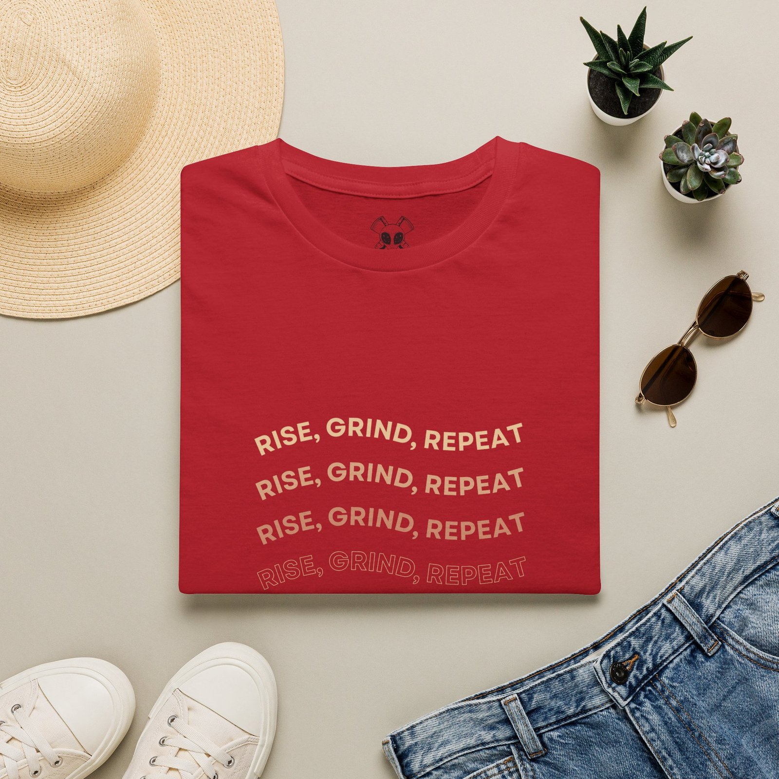 BODâ„¢ Rise, Grind, Repeat Unisex Softstyle T-Shirt. - Image 57