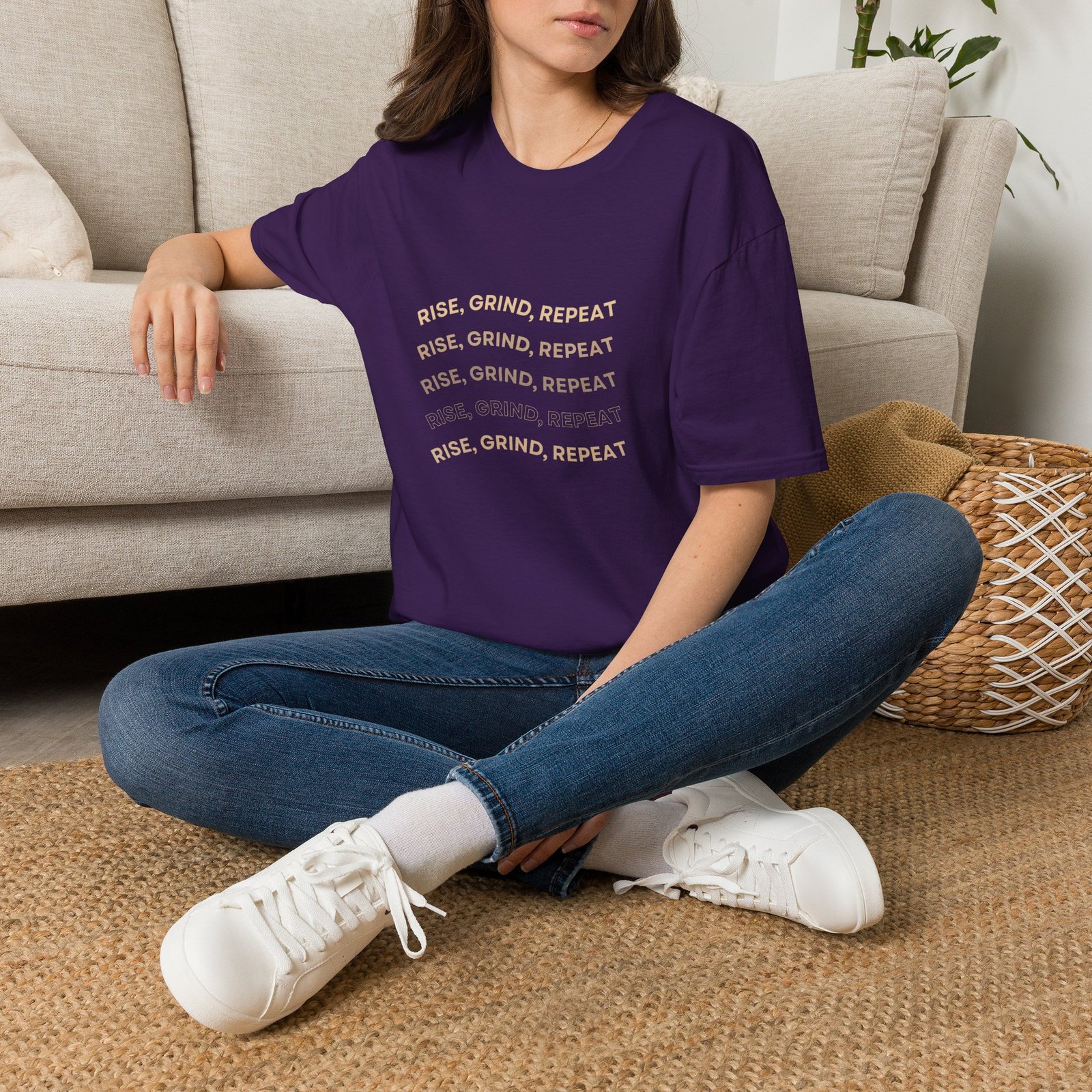 BODâ„¢ Rise, Grind, Repeat Unisex Softstyle T-Shirt. - Image 50