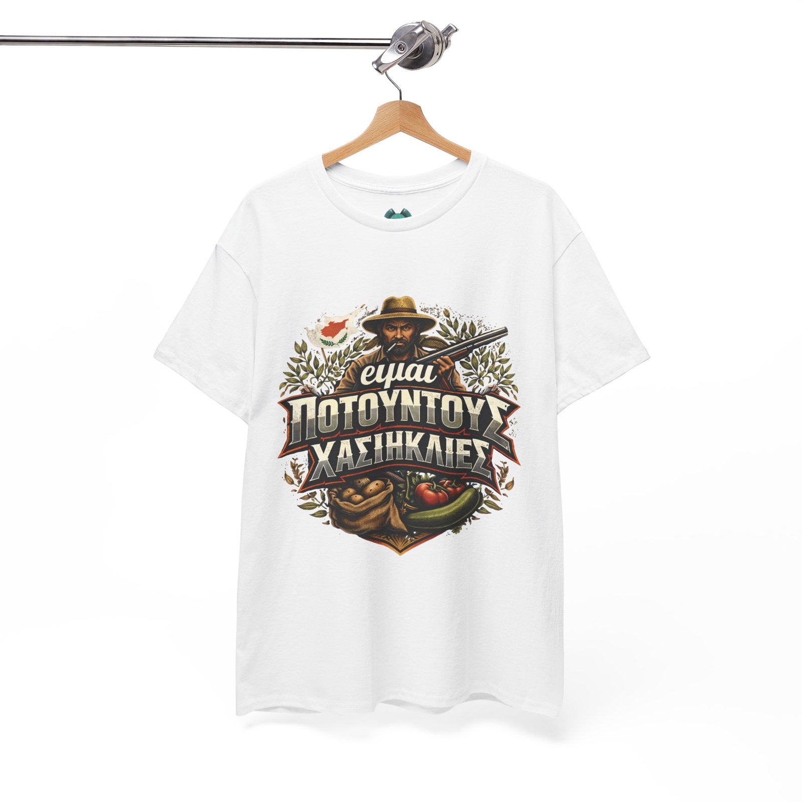 BOD™ Greek Fishing T-Shirt – '????? ????????? ??????????' Vintage Angler Tee - Image 5