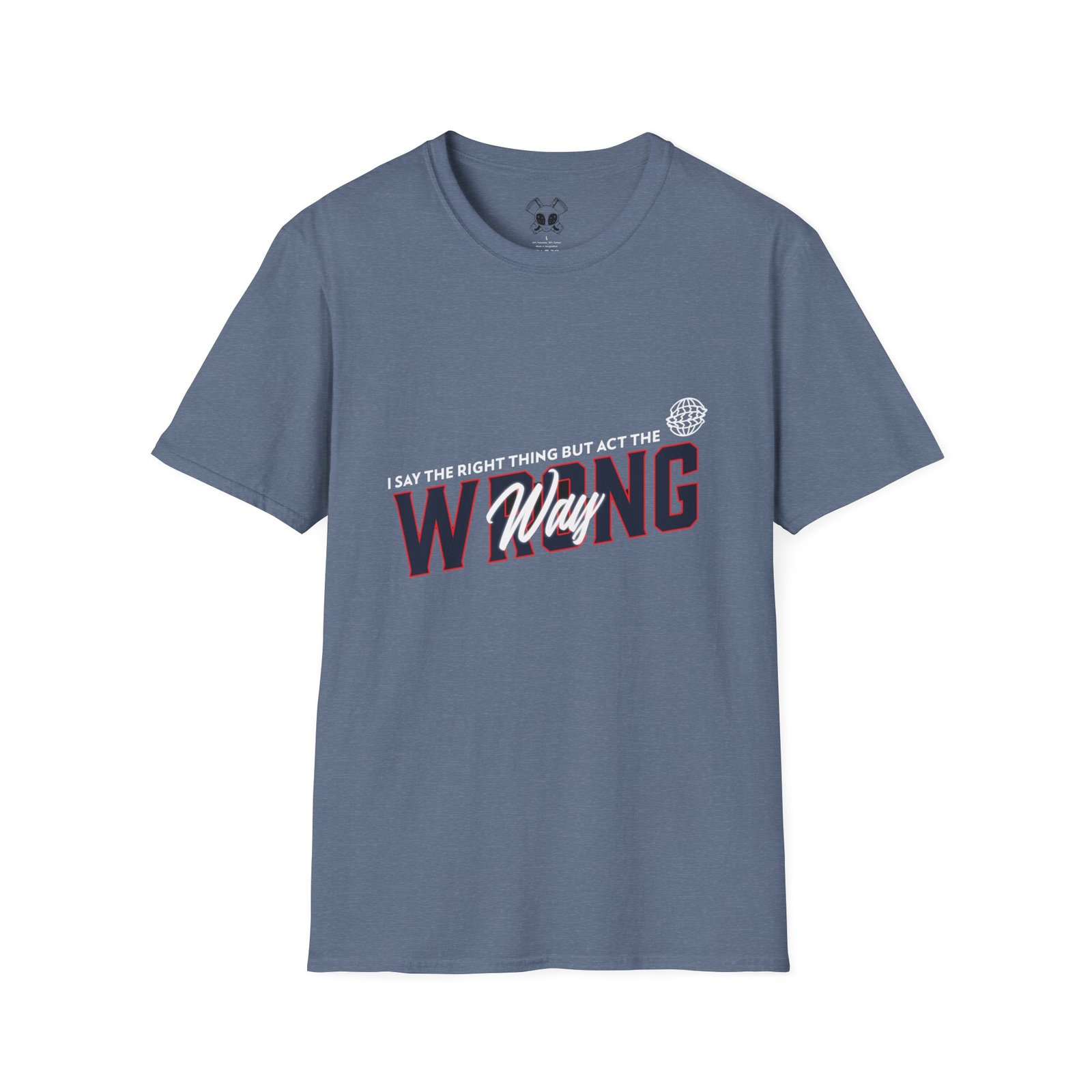 BODâ„¢ Act The Wrong Way Unisex Softstyle T-Shirt - Image 43