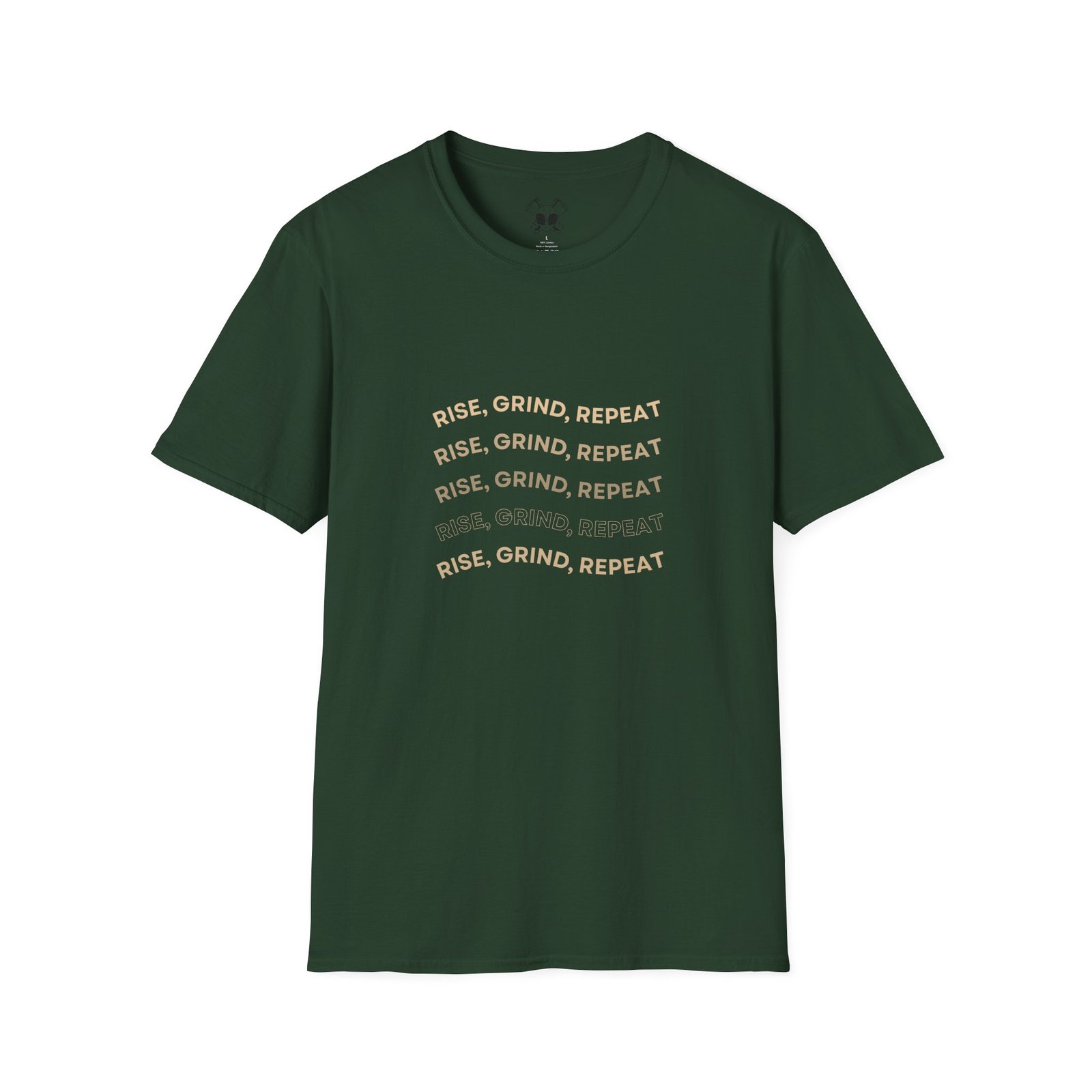 BODâ„¢ Rise, Grind, Repeat Unisex Softstyle T-Shirt. - Image 31