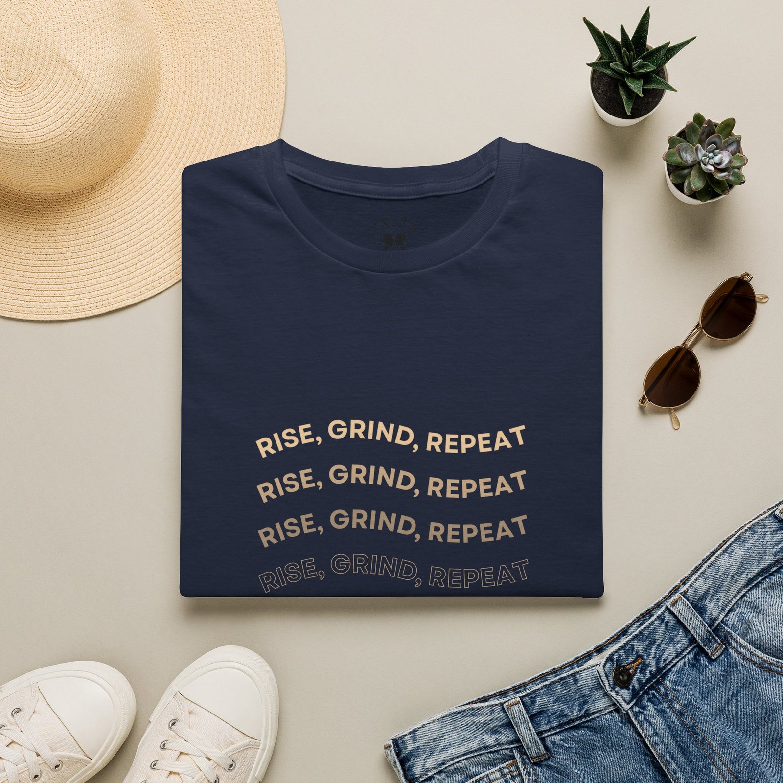 BODâ„¢ Rise, Grind, Repeat Unisex Softstyle T-Shirt. - Image 45