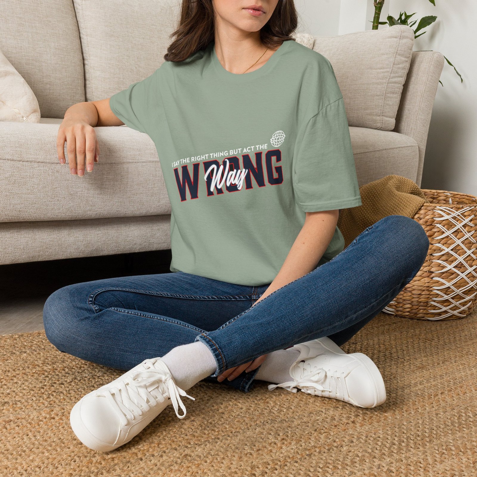 BODâ„¢ Act The Wrong Way Unisex Softstyle T-Shirt - Image 26