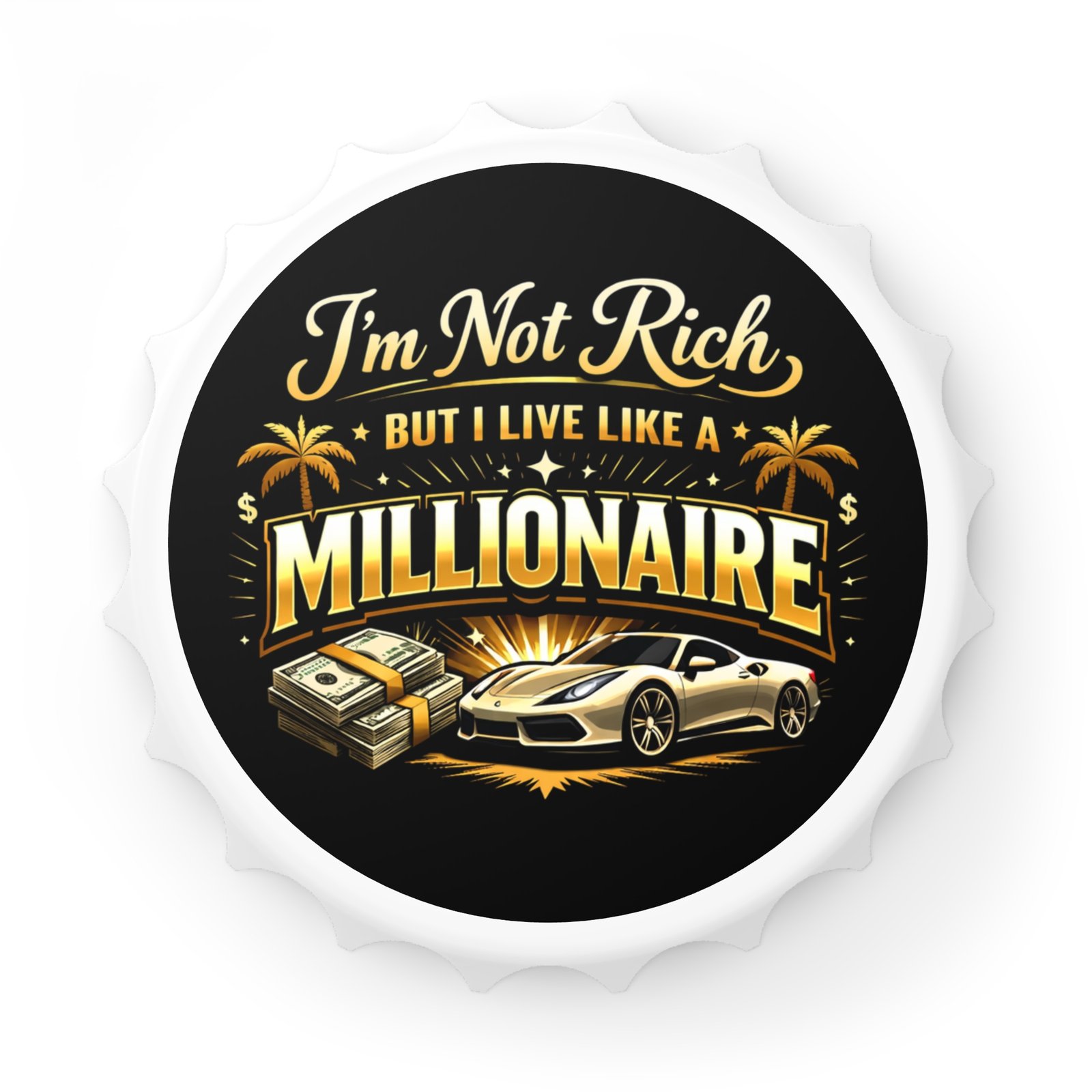 BODâ„¢ Millionaire Bottle Opener - Fridge Magnet