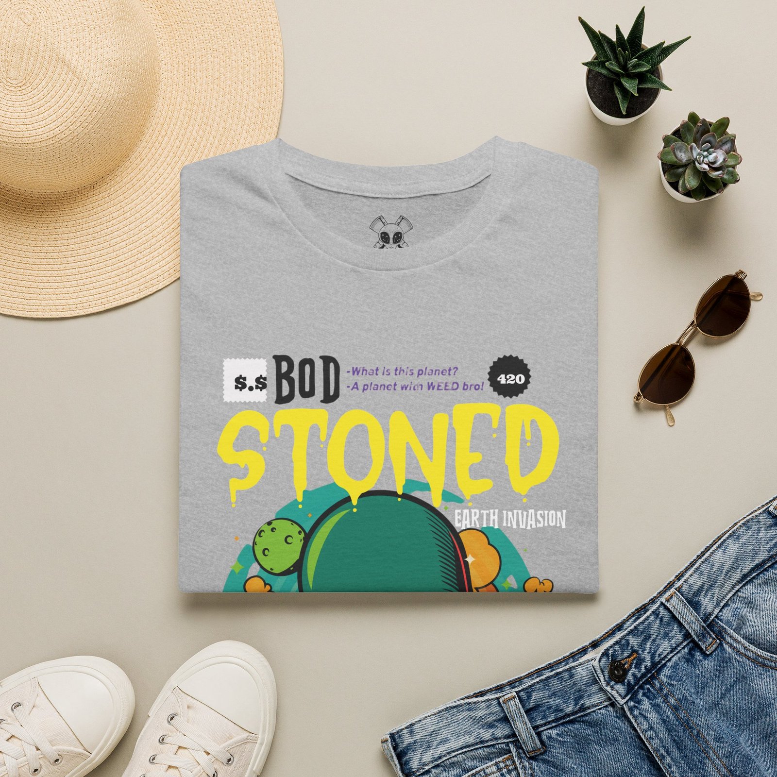 BODâ„¢ Alien Invasion Unisex Softstyle T-Shirt - Image 13
