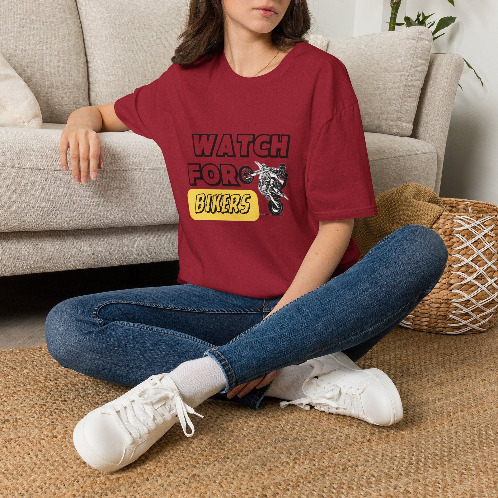 BODâ„¢ Watch For Bikers Unisex Softstyle T-Shirt - Image 30