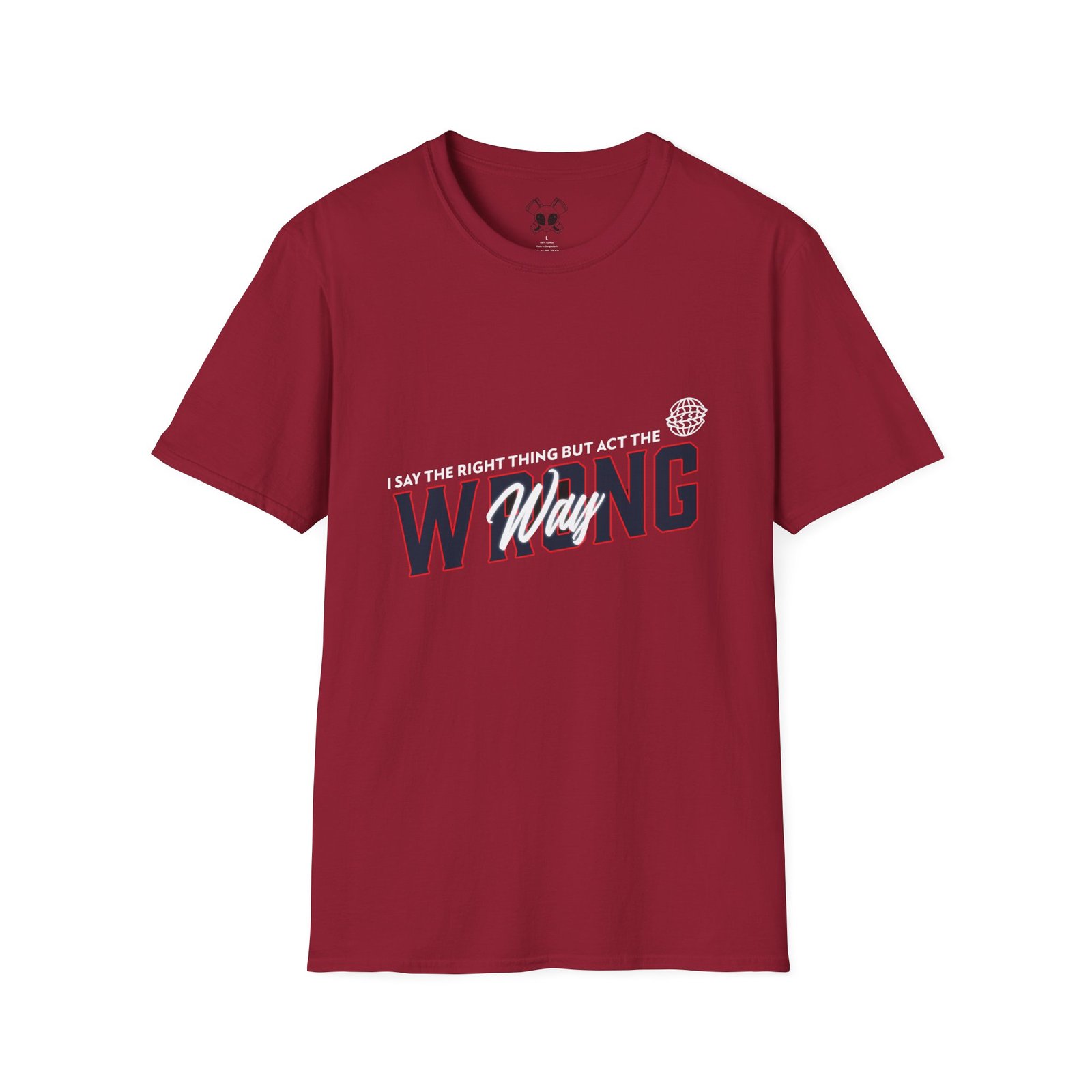 BODâ„¢ Act The Wrong Way Unisex Softstyle T-Shirt - Image 59