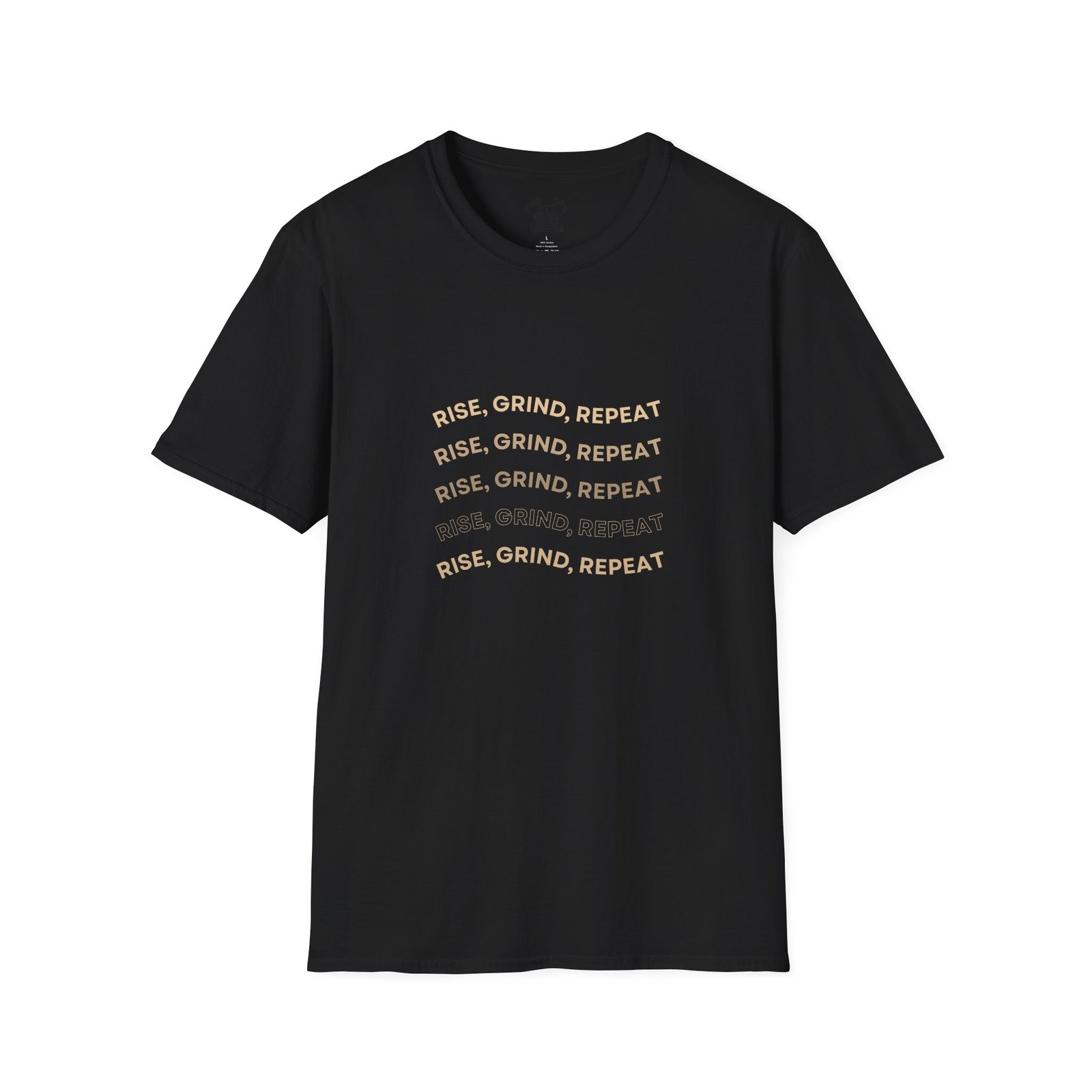 BODâ„¢ Rise, Grind, Repeat Unisex Softstyle T-Shirt.