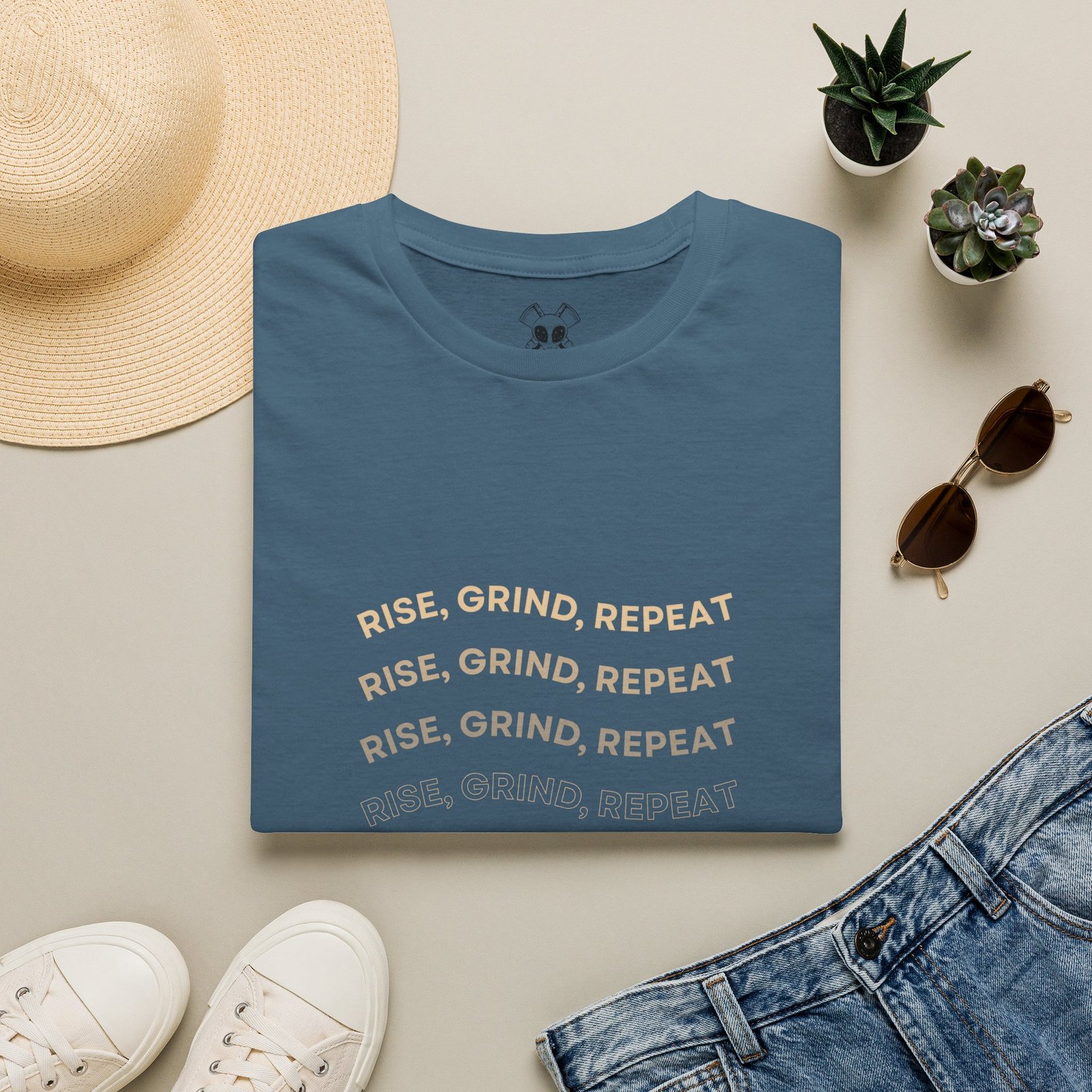 BODâ„¢ Rise, Grind, Repeat Unisex Softstyle T-Shirt. - Image 37