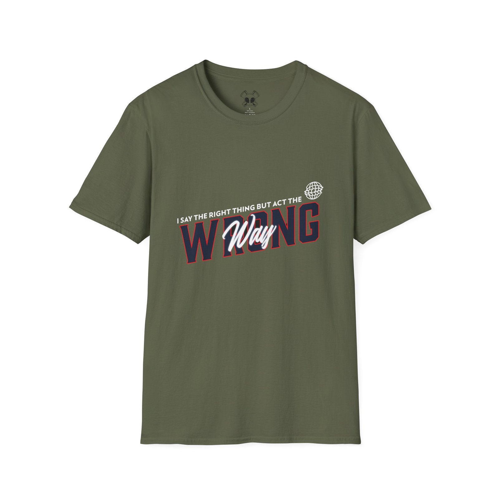 BODâ„¢ Act The Wrong Way Unisex Softstyle T-Shirt - Image 23