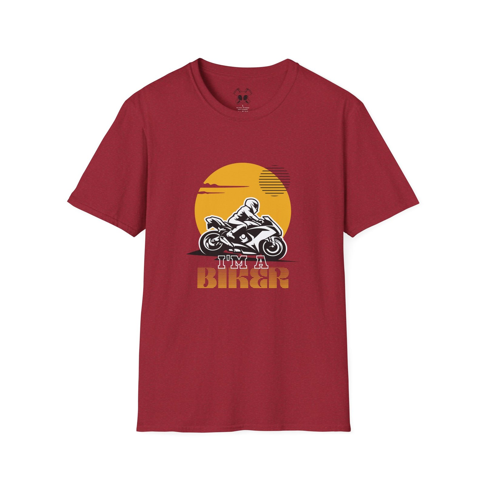 BODâ„¢ I'm A Biker Unisex Softstyle T-Shirt. - Image 63
