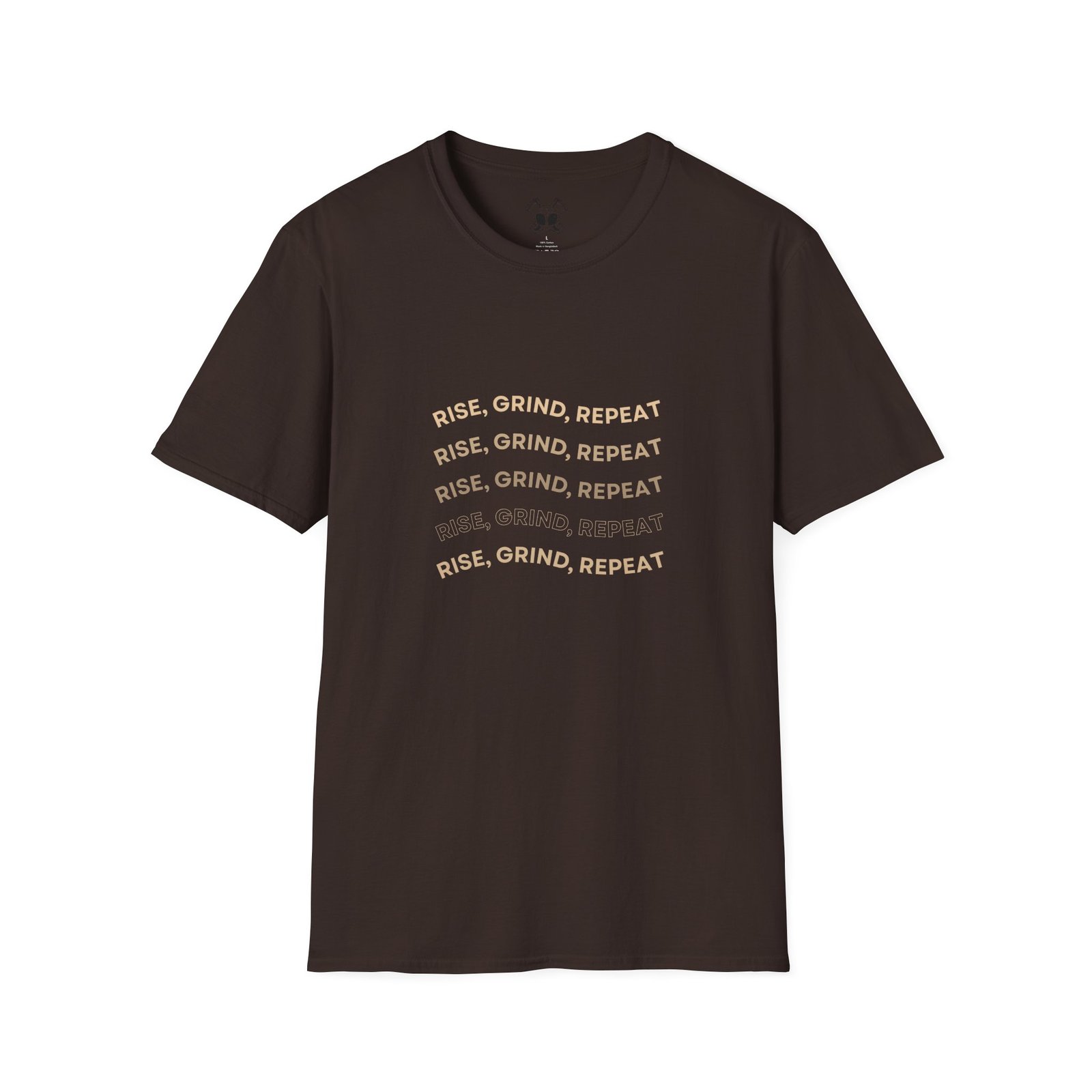 BODâ„¢ Rise, Grind, Repeat Unisex Softstyle T-Shirt. - Image 15