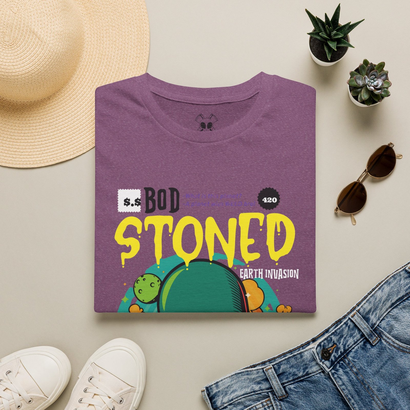 BODâ„¢ Alien Invasion Unisex Softstyle T-Shirt - Image 2