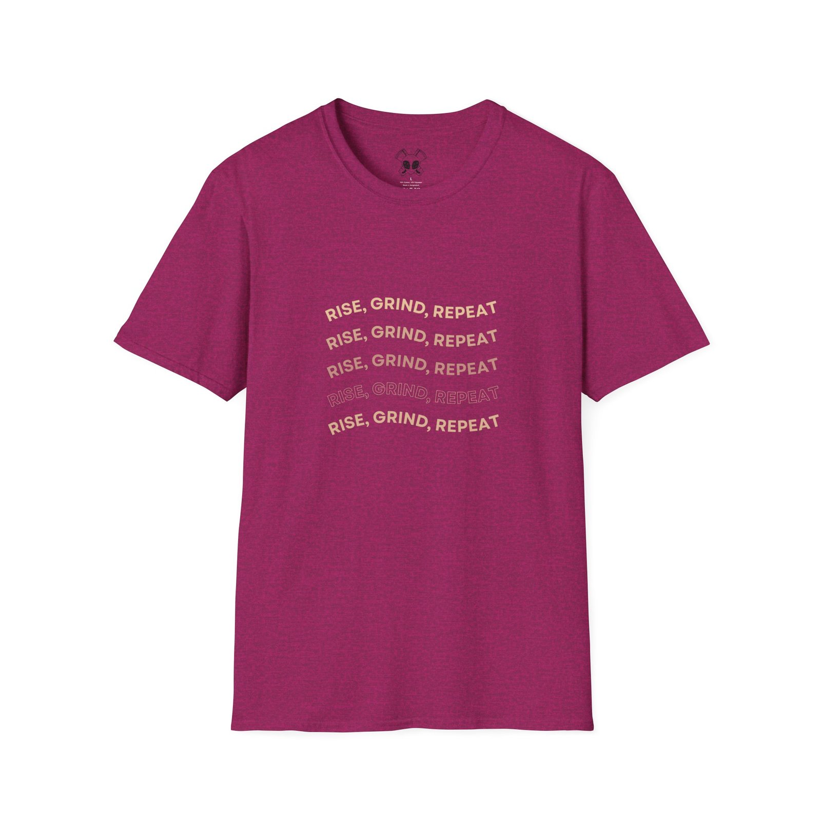 BODâ„¢ Rise, Grind, Repeat Unisex Softstyle T-Shirt. - Image 27