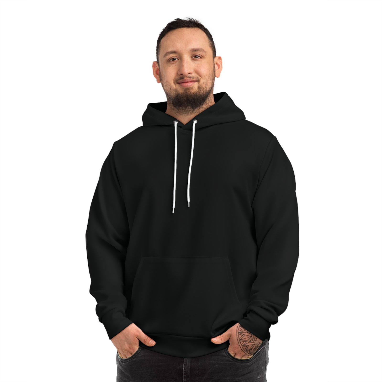 Rolling Hoodie — "I’m Not Rich But I Live Like a Millionaire" Graphic Pullover - Image 3