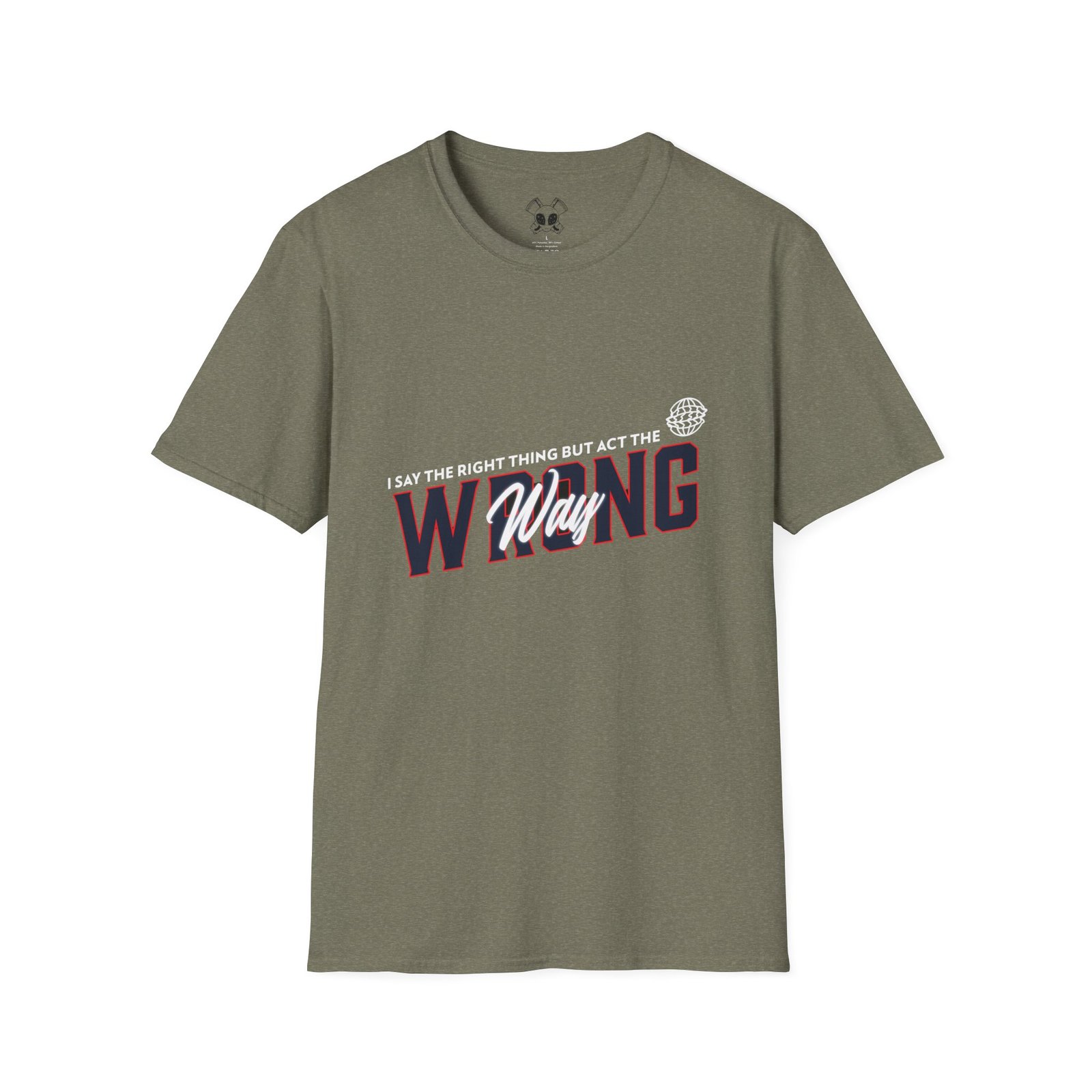 BODâ„¢ Act The Wrong Way Unisex Softstyle T-Shirt - Image 19