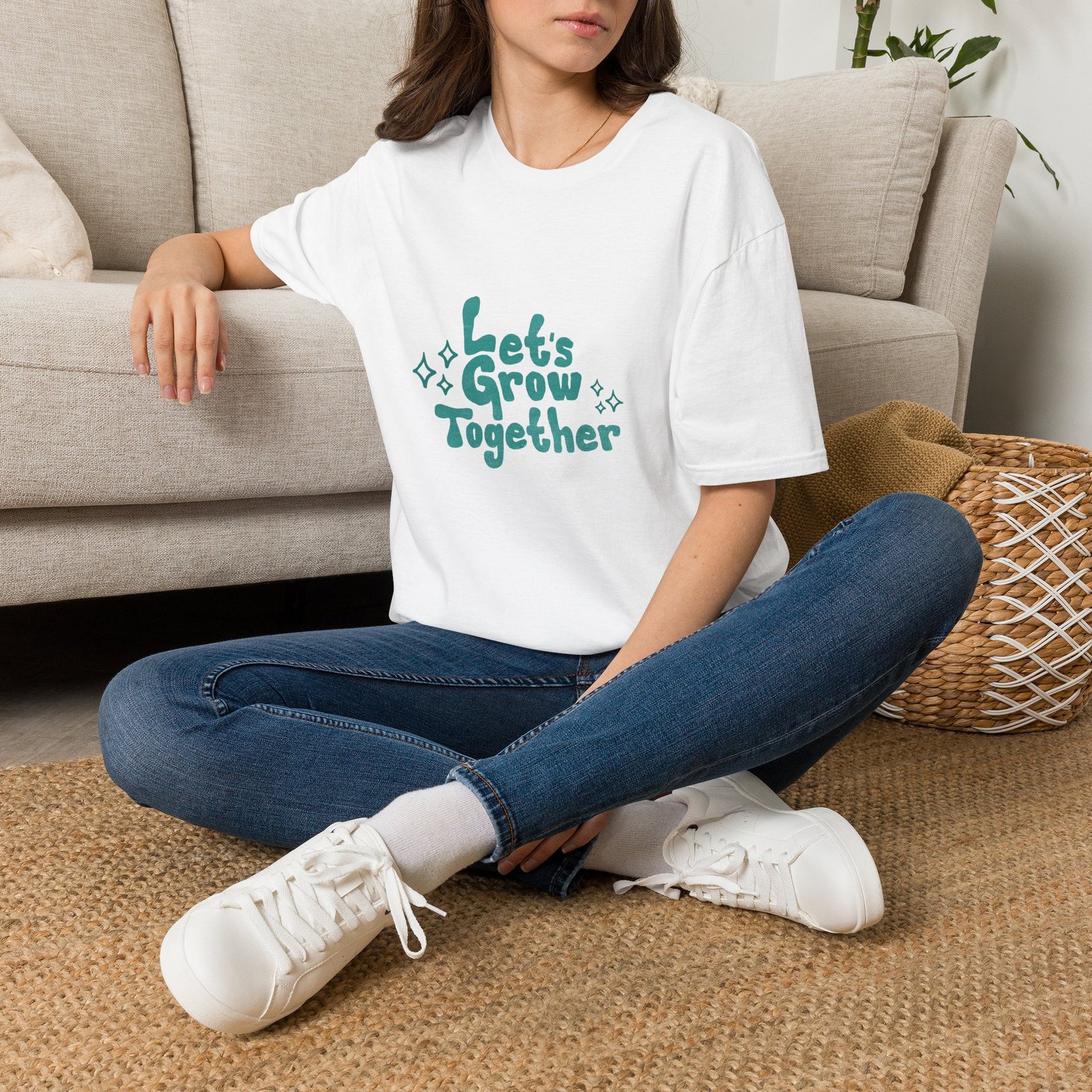 BODâ„¢ Let's Grow Together Unisex Softstyle T-Shirt. - Image 6