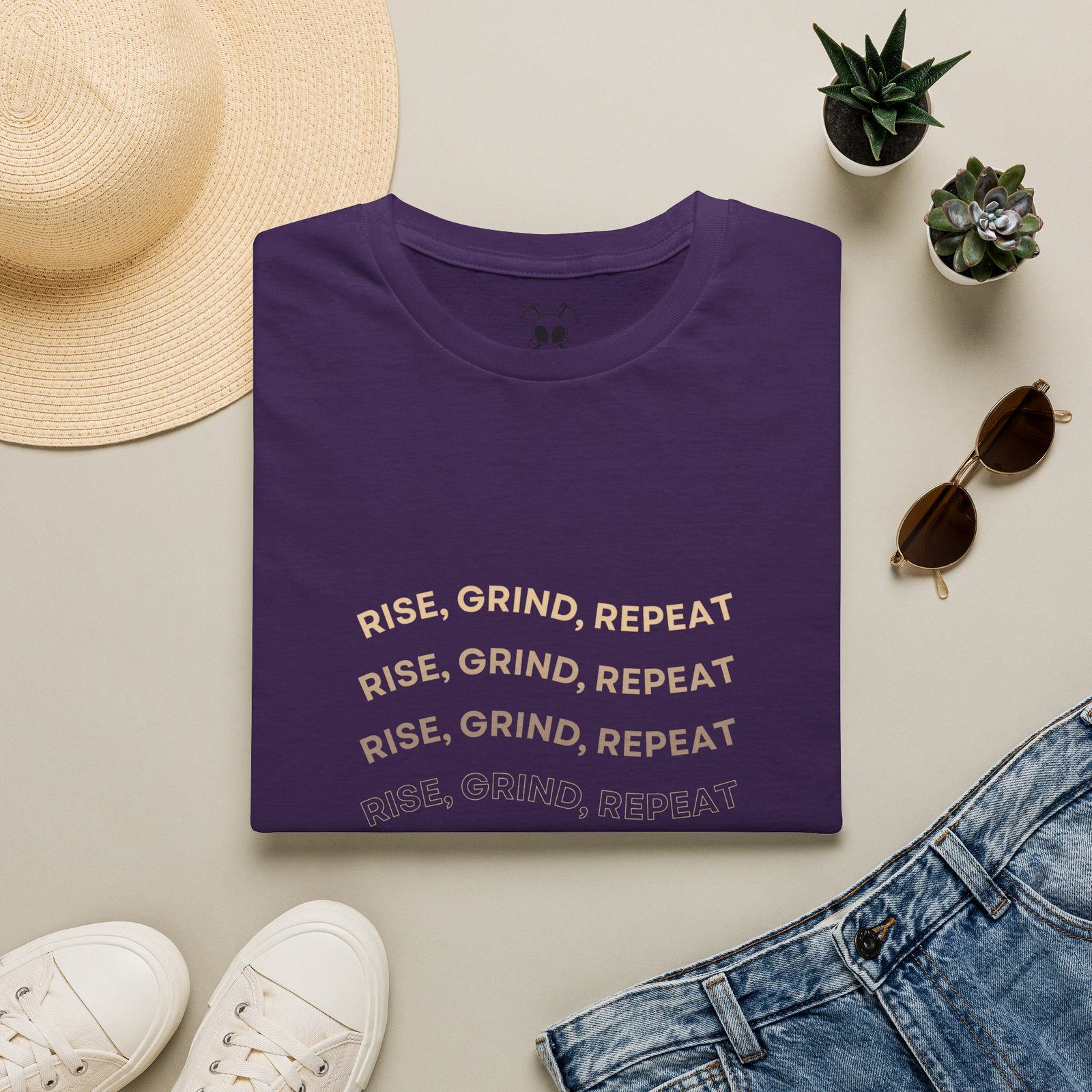 BODâ„¢ Rise, Grind, Repeat Unisex Softstyle T-Shirt. - Image 49