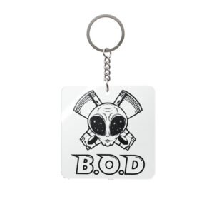 BOD™ Logo Alien Square Keychain