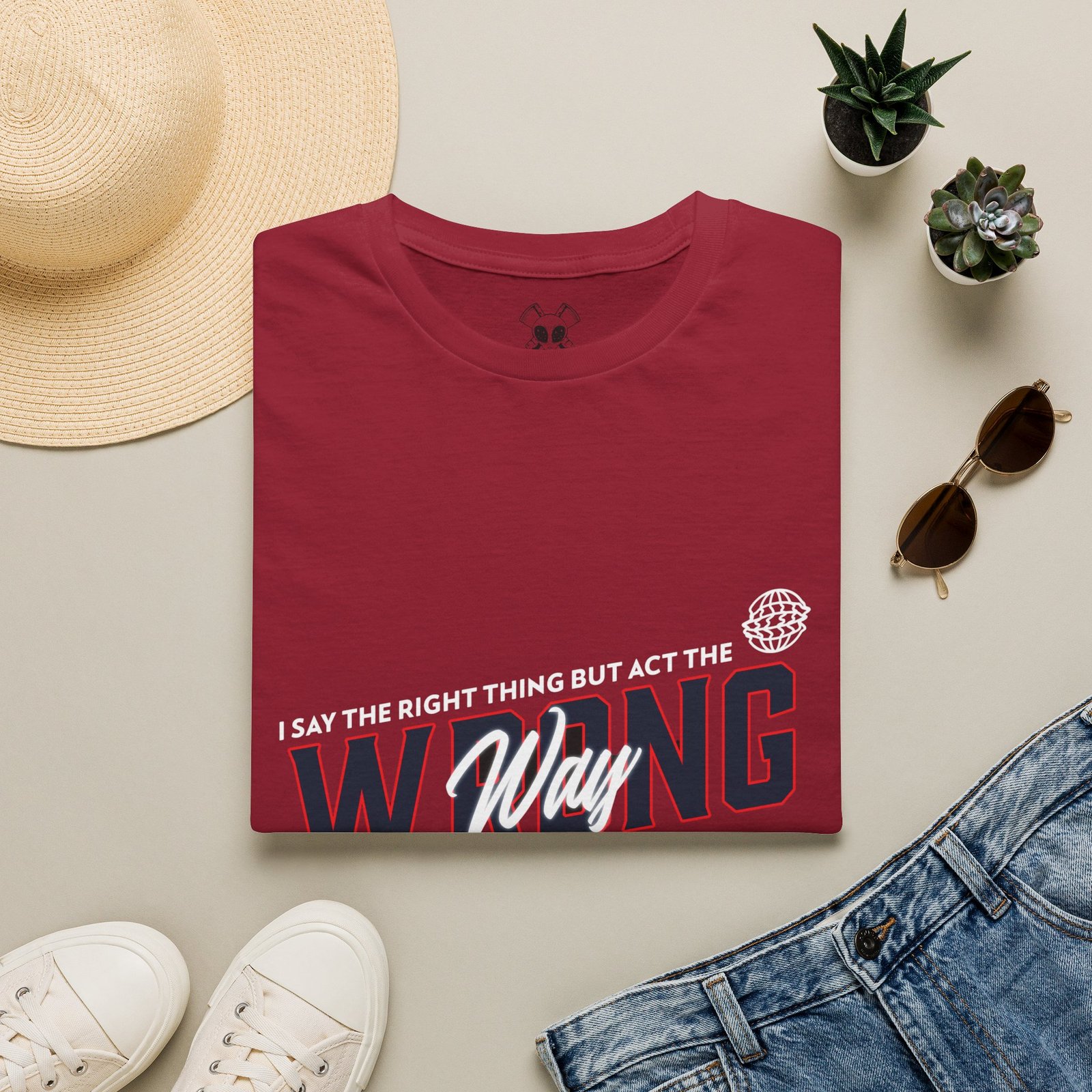 BODâ„¢ Act The Wrong Way Unisex Softstyle T-Shirt - Image 57