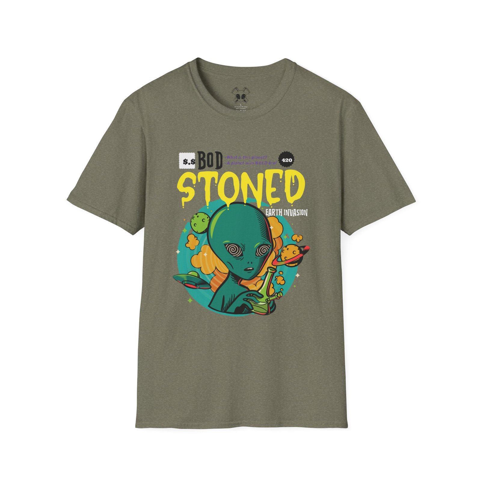 BODâ„¢ Alien Invasion Unisex Softstyle T-Shirt - Image 23