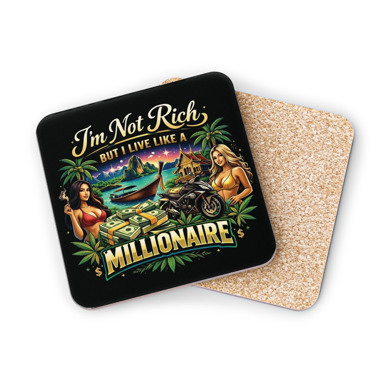 BODâ„¢ I'm Not Rich Coasters - Image 6