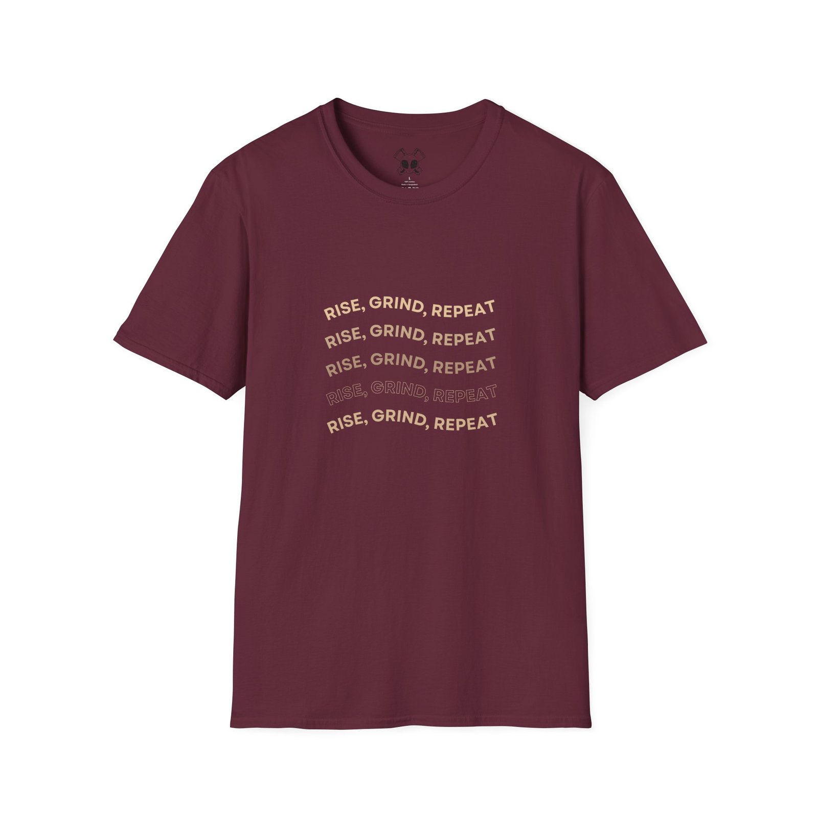 BODâ„¢ Rise, Grind, Repeat Unisex Softstyle T-Shirt. - Image 11