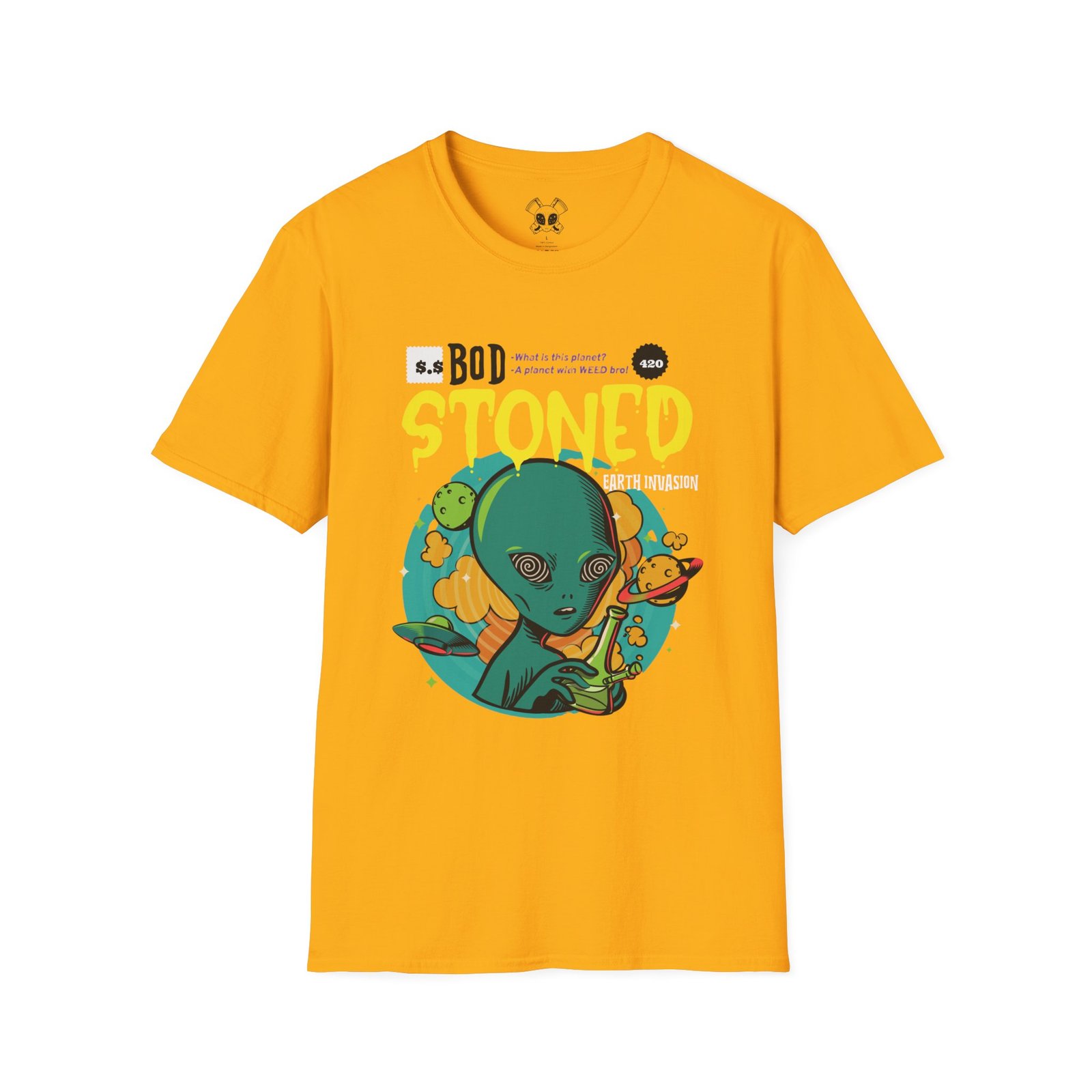 BODâ„¢ Alien Invasion Unisex Softstyle T-Shirt - Image 19