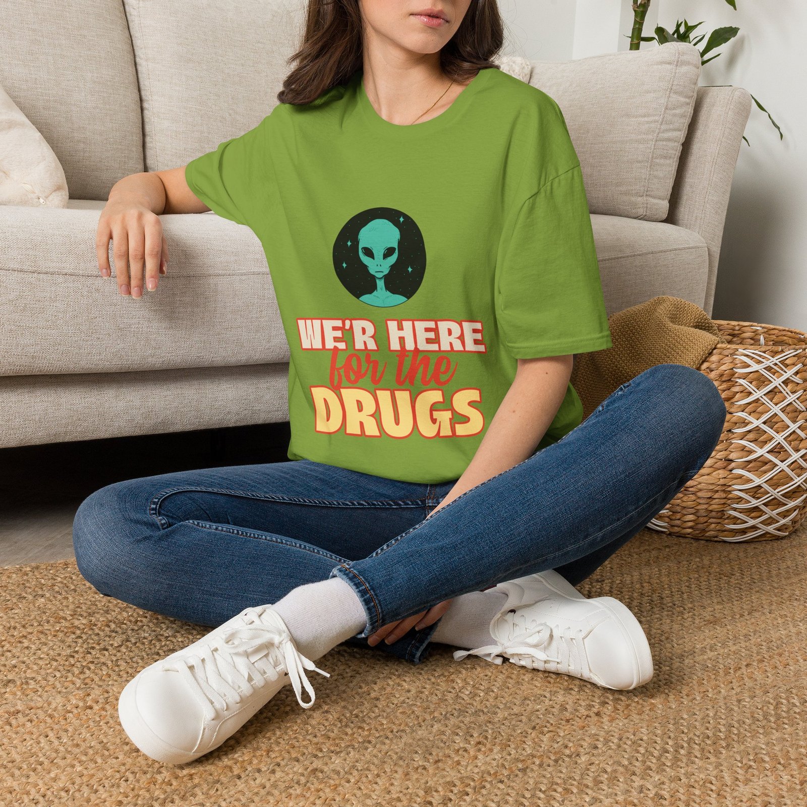 BODâ„¢ We Are Here For The D***S Unisex Softstyle T-Shirt - Image 42