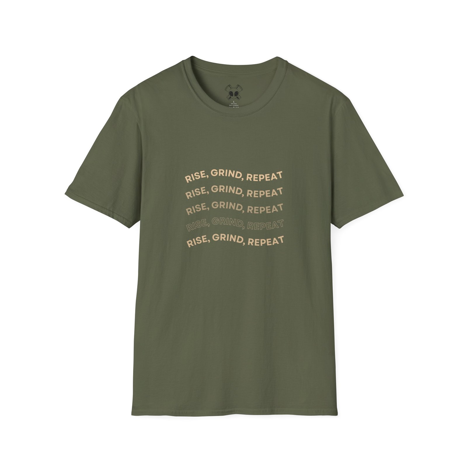 BODâ„¢ Rise, Grind, Repeat Unisex Softstyle T-Shirt. - Image 23